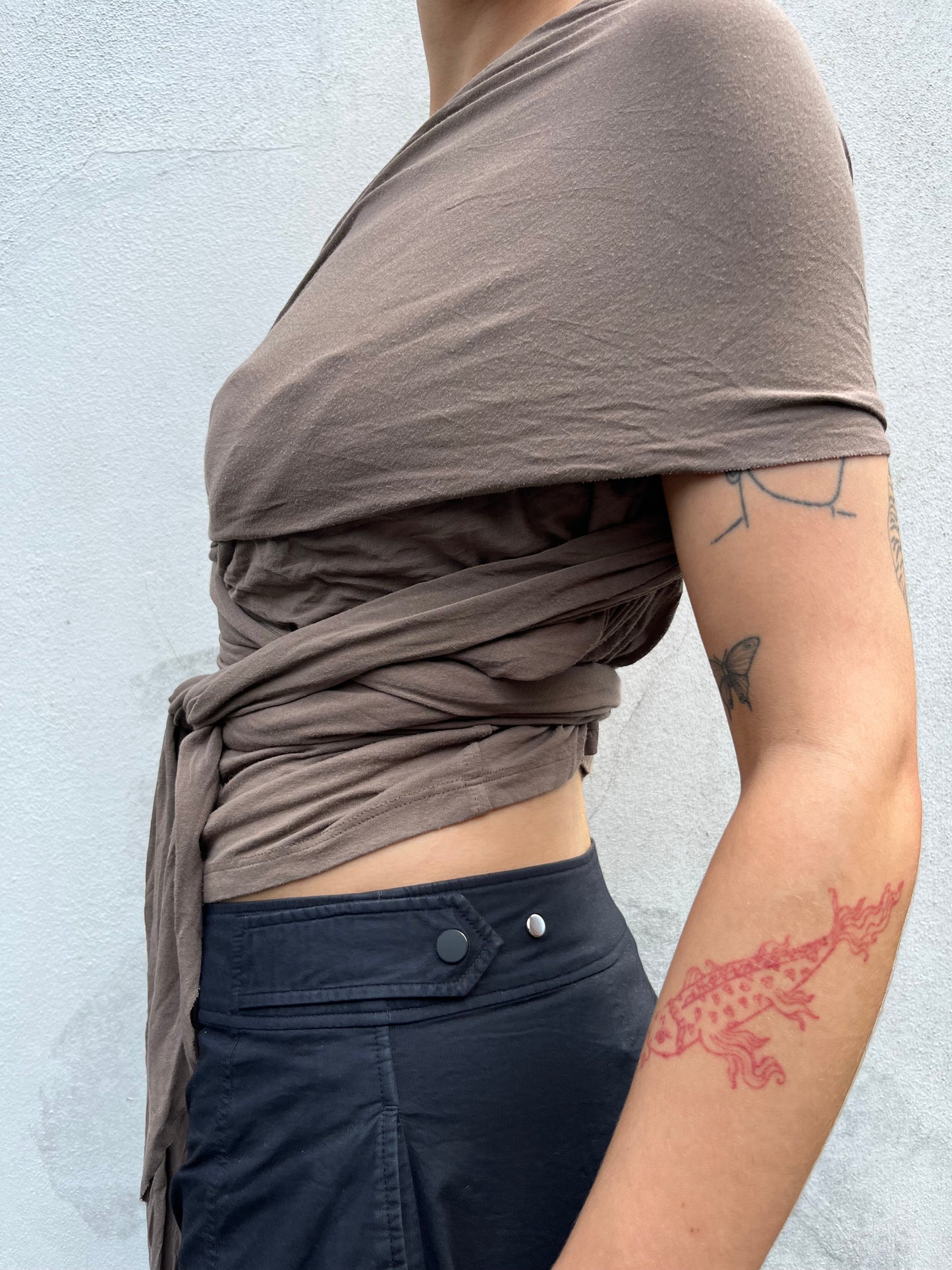 brown morgan de toi wrap top