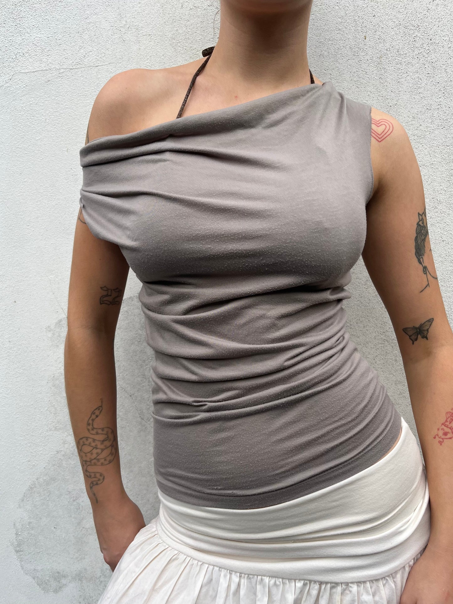 light brown top