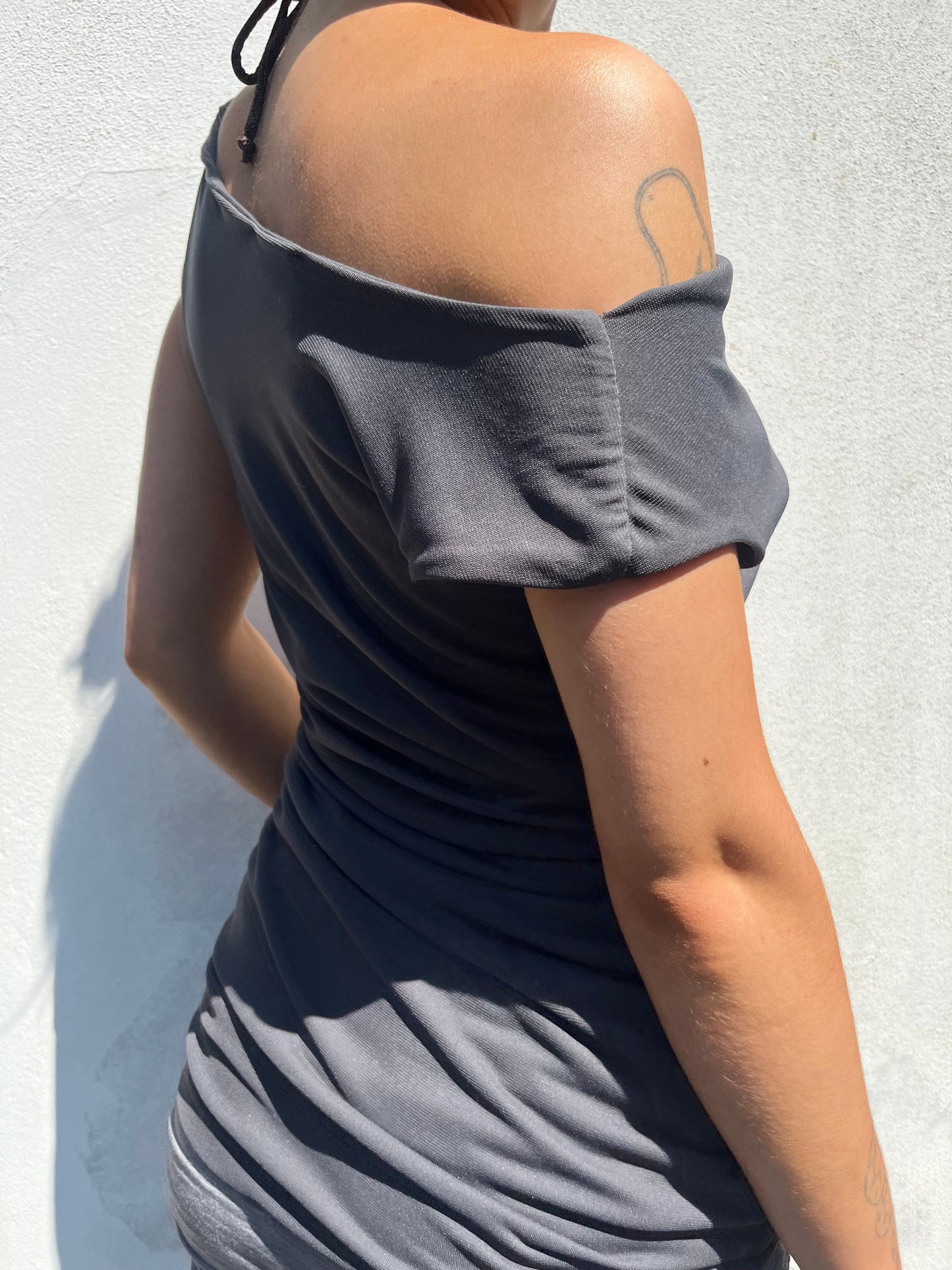 dark grey slouchy top