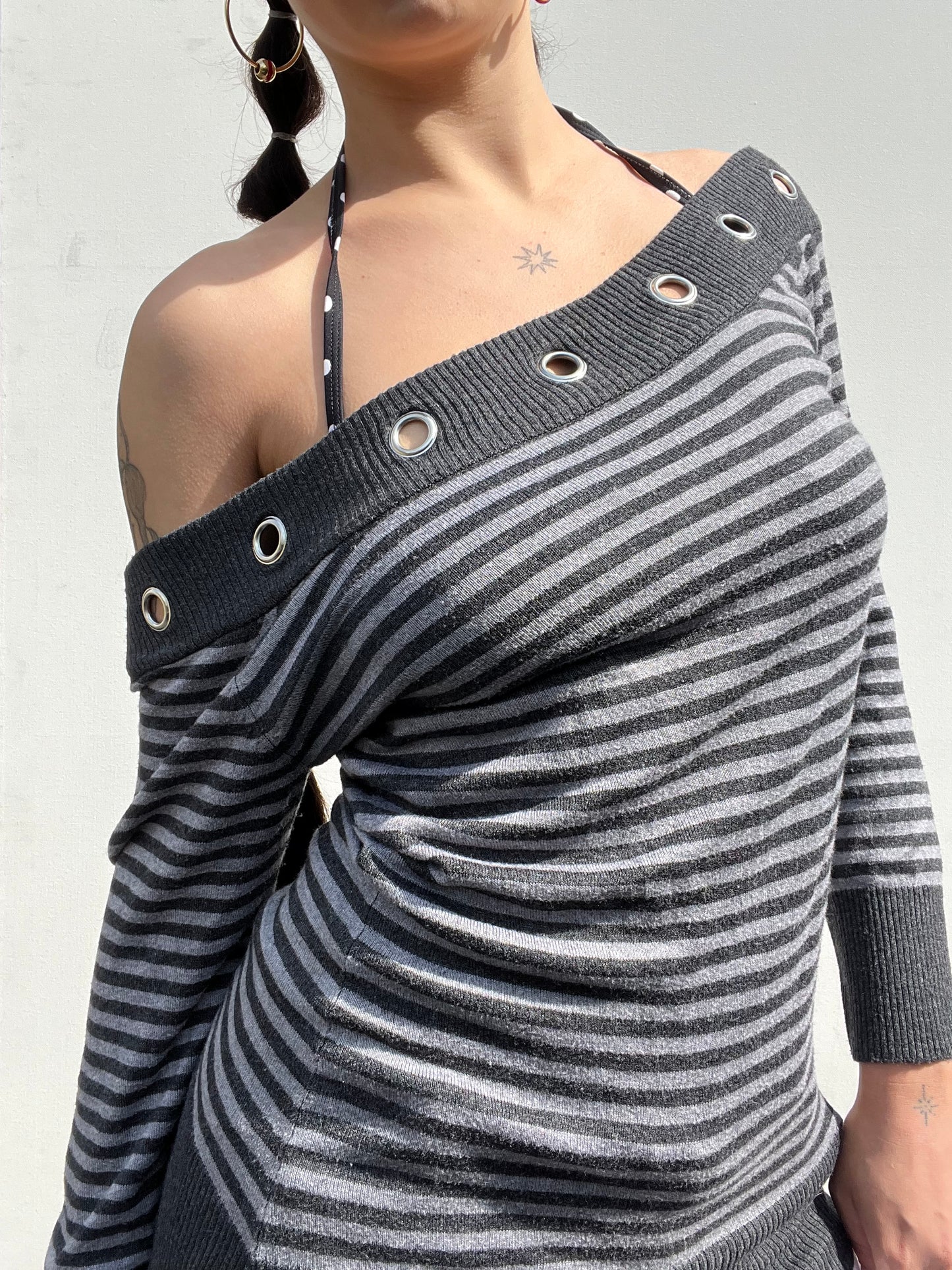 slouchy stripy top