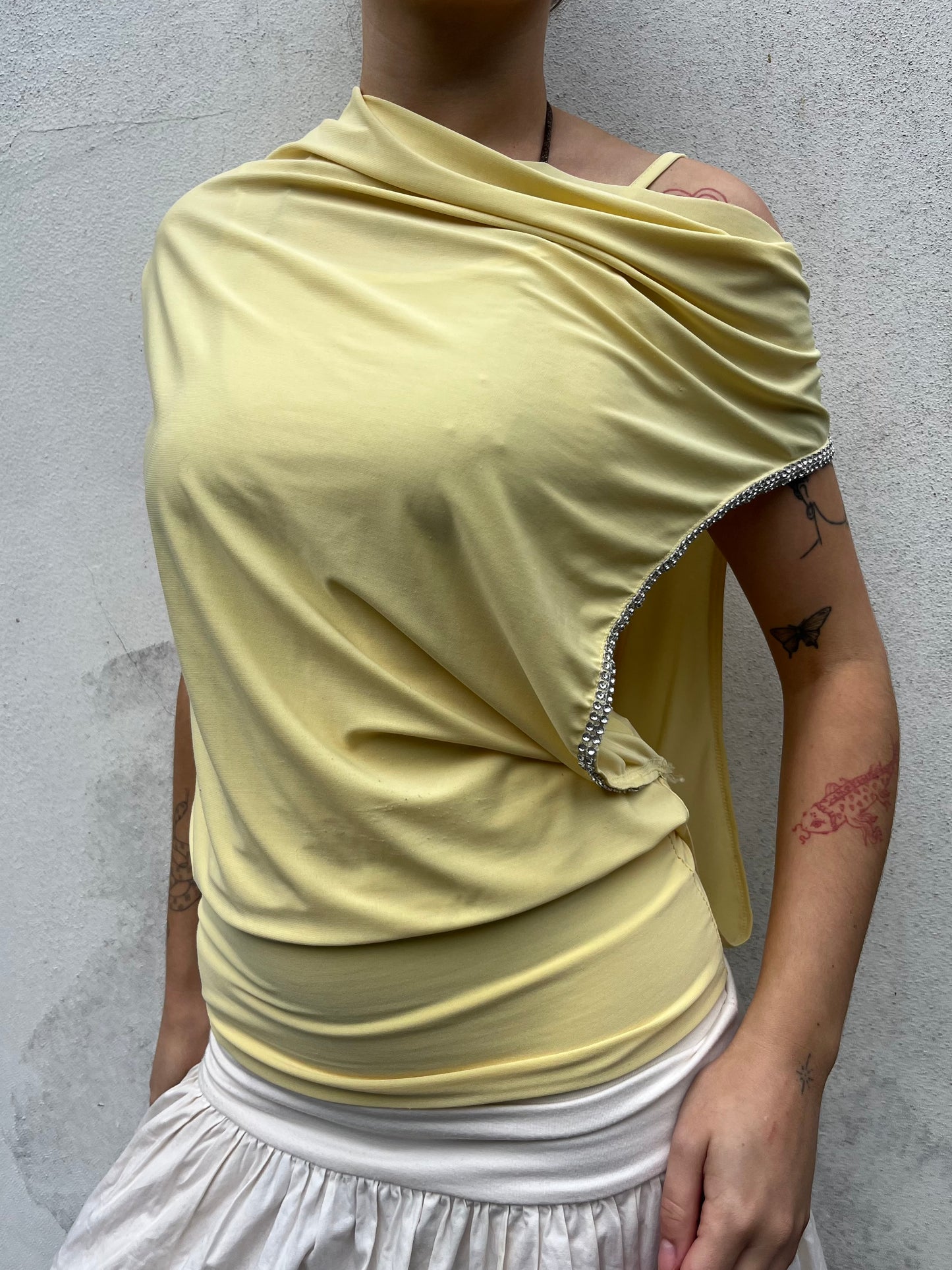 yellow slouchy top