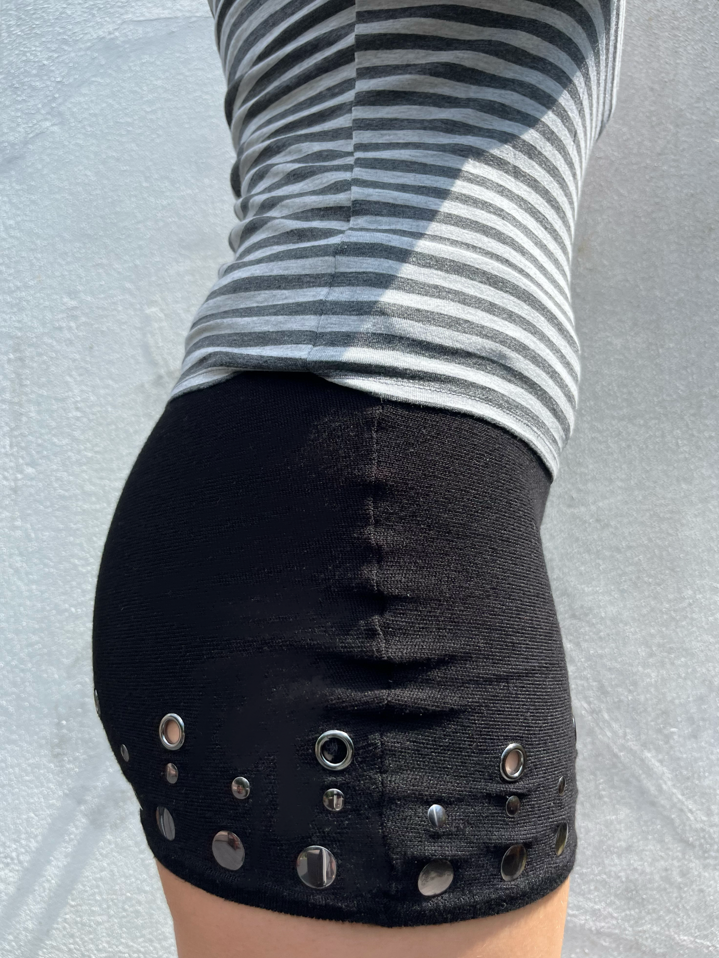 black eyelet skirt