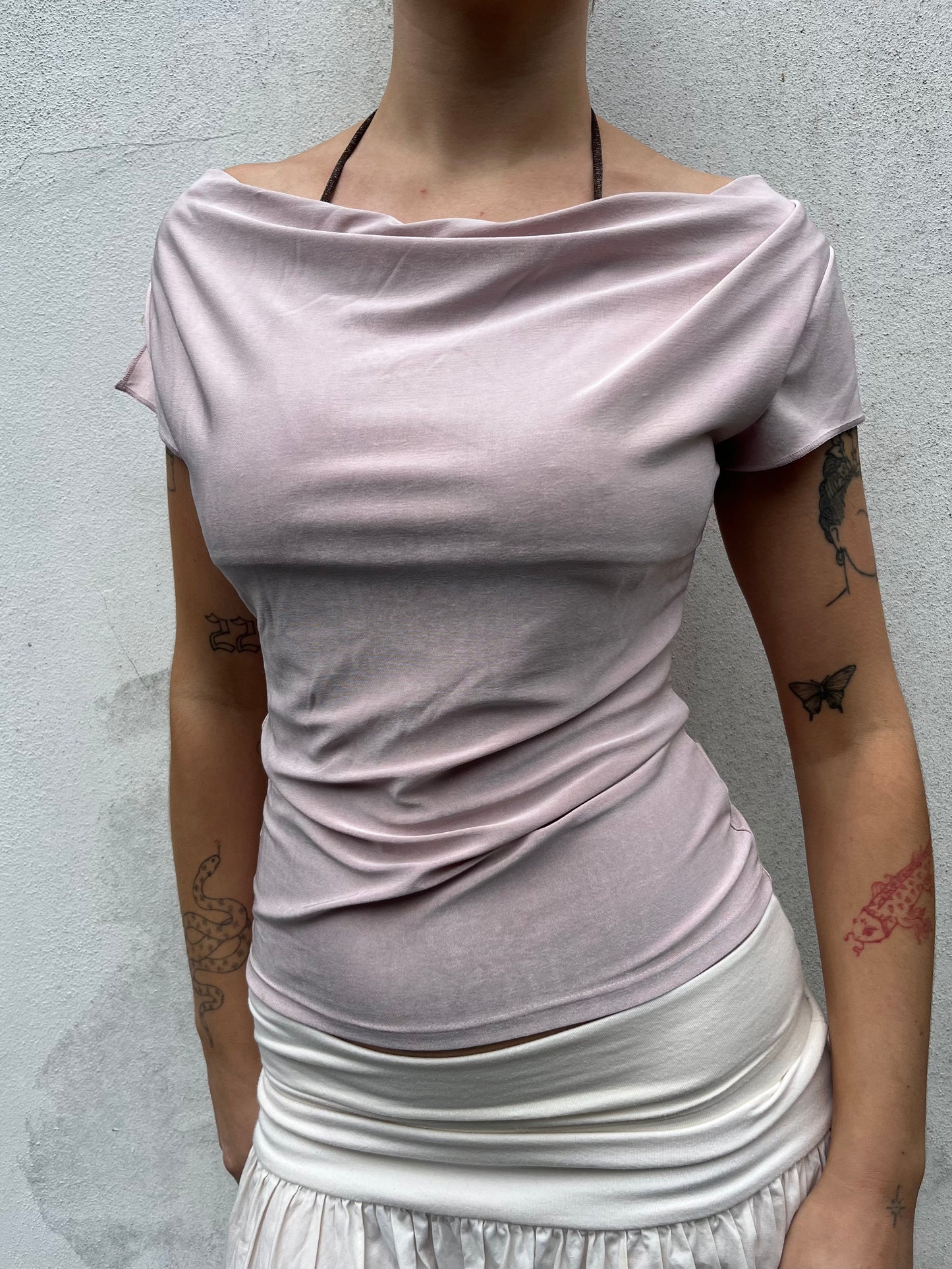 light pink slouchy top