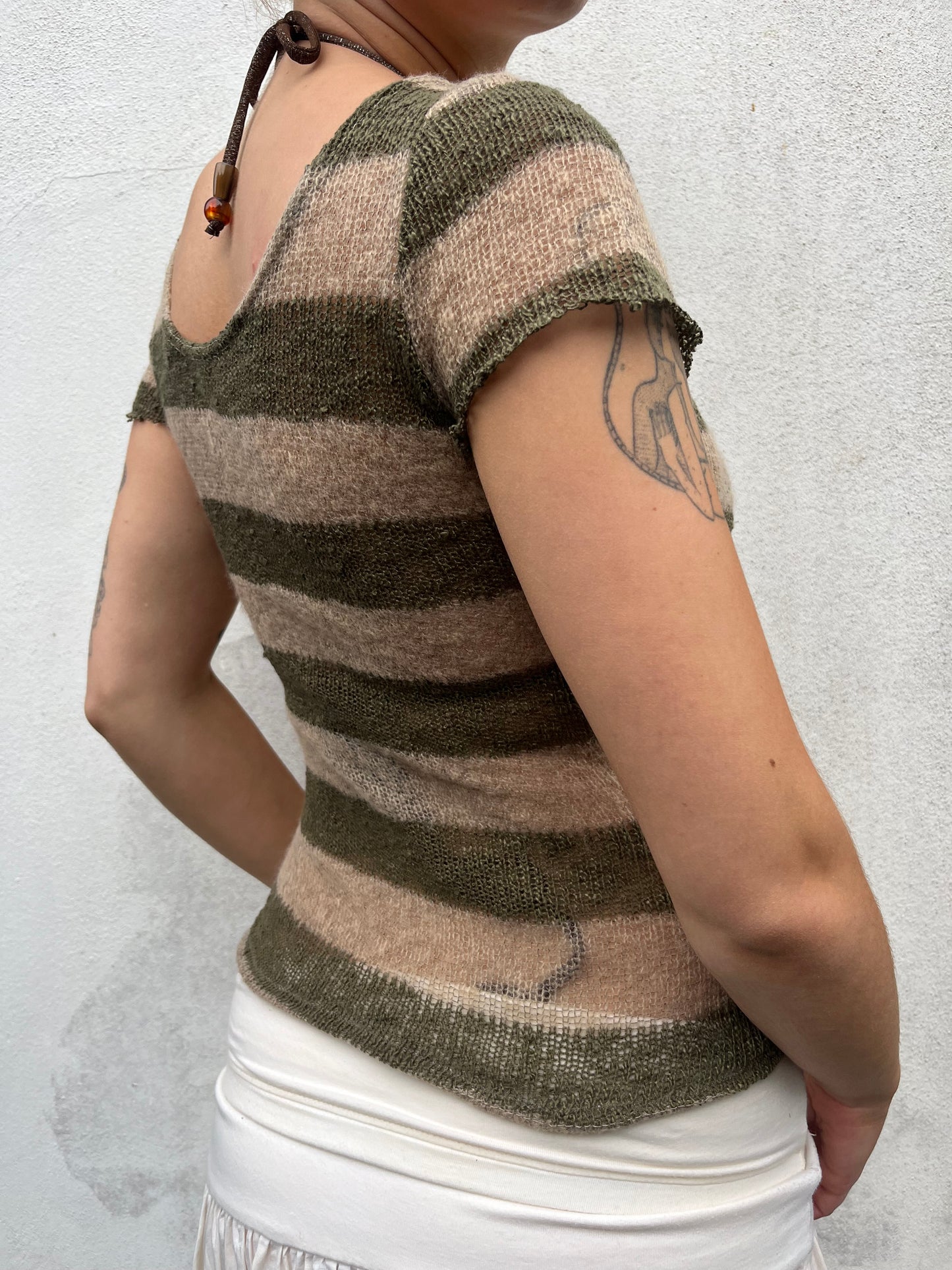 stripy knit top