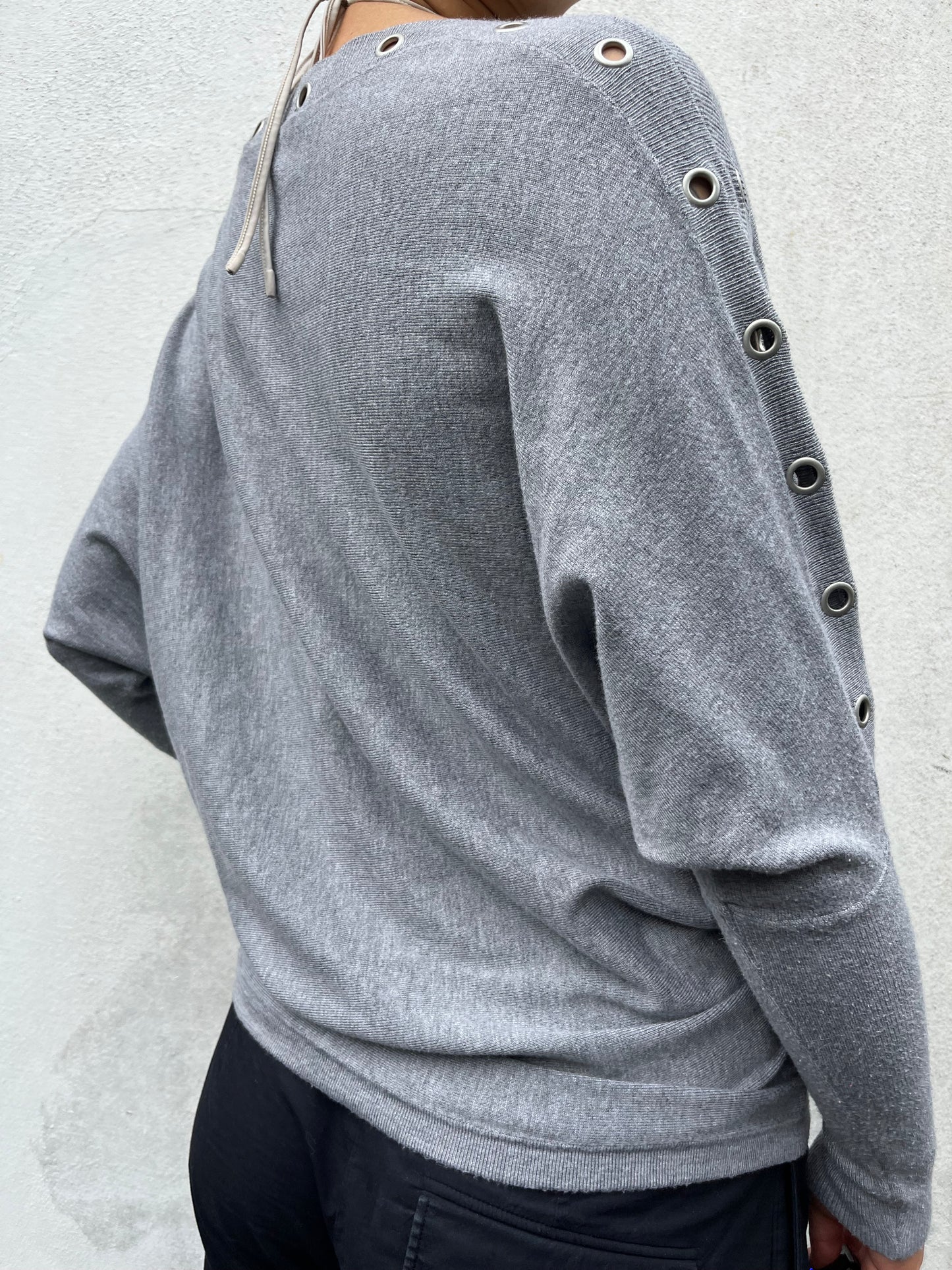 grey batwing knit
