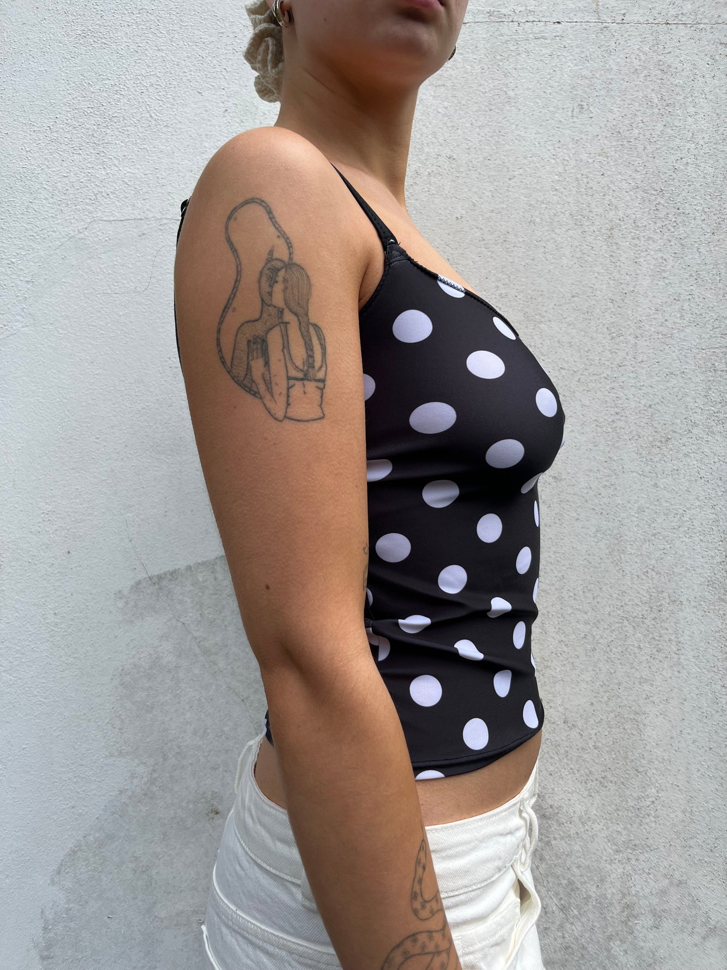 polka dot slinky cami