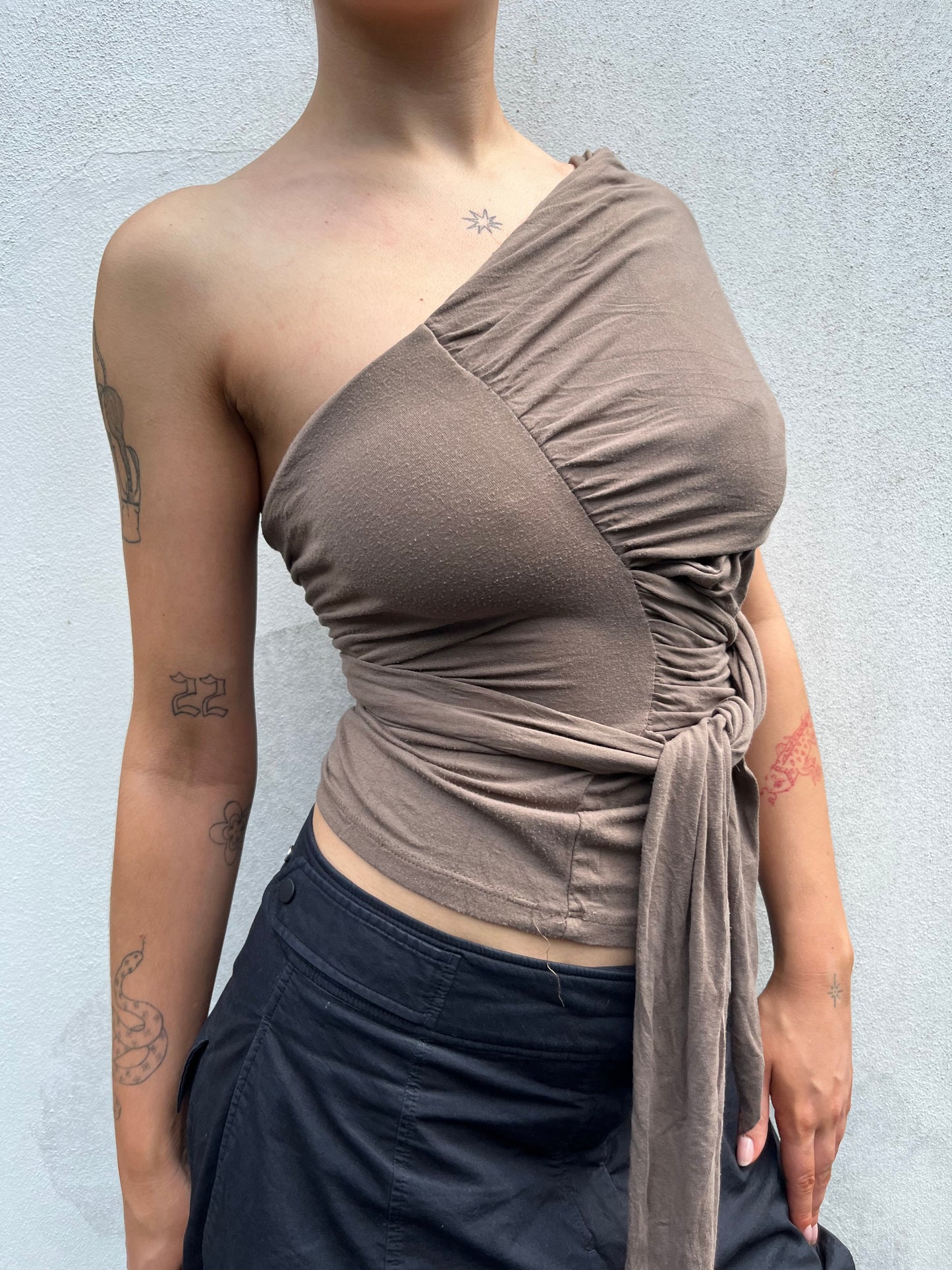 brown morgan de toi wrap top