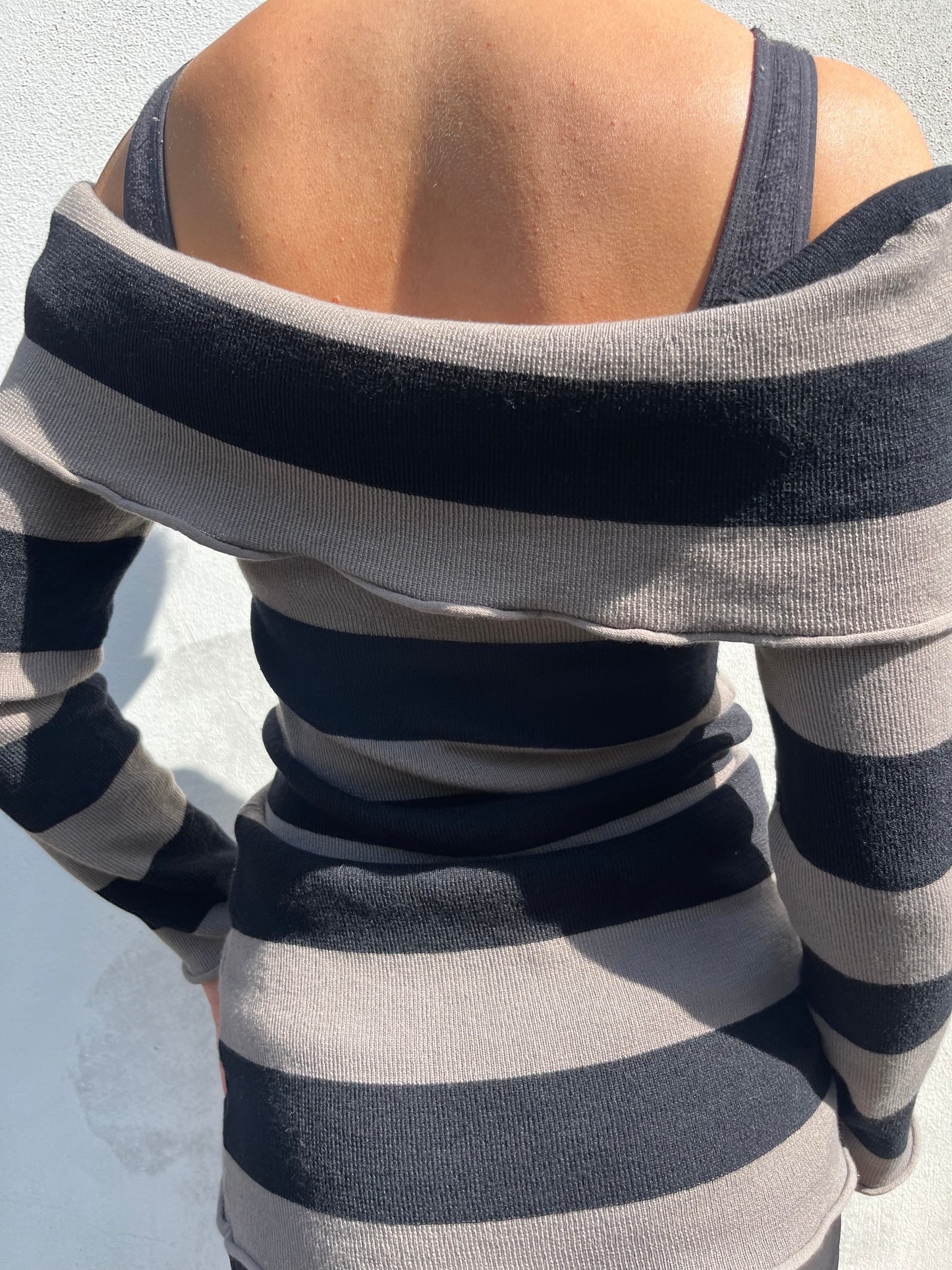 stripy long jumper