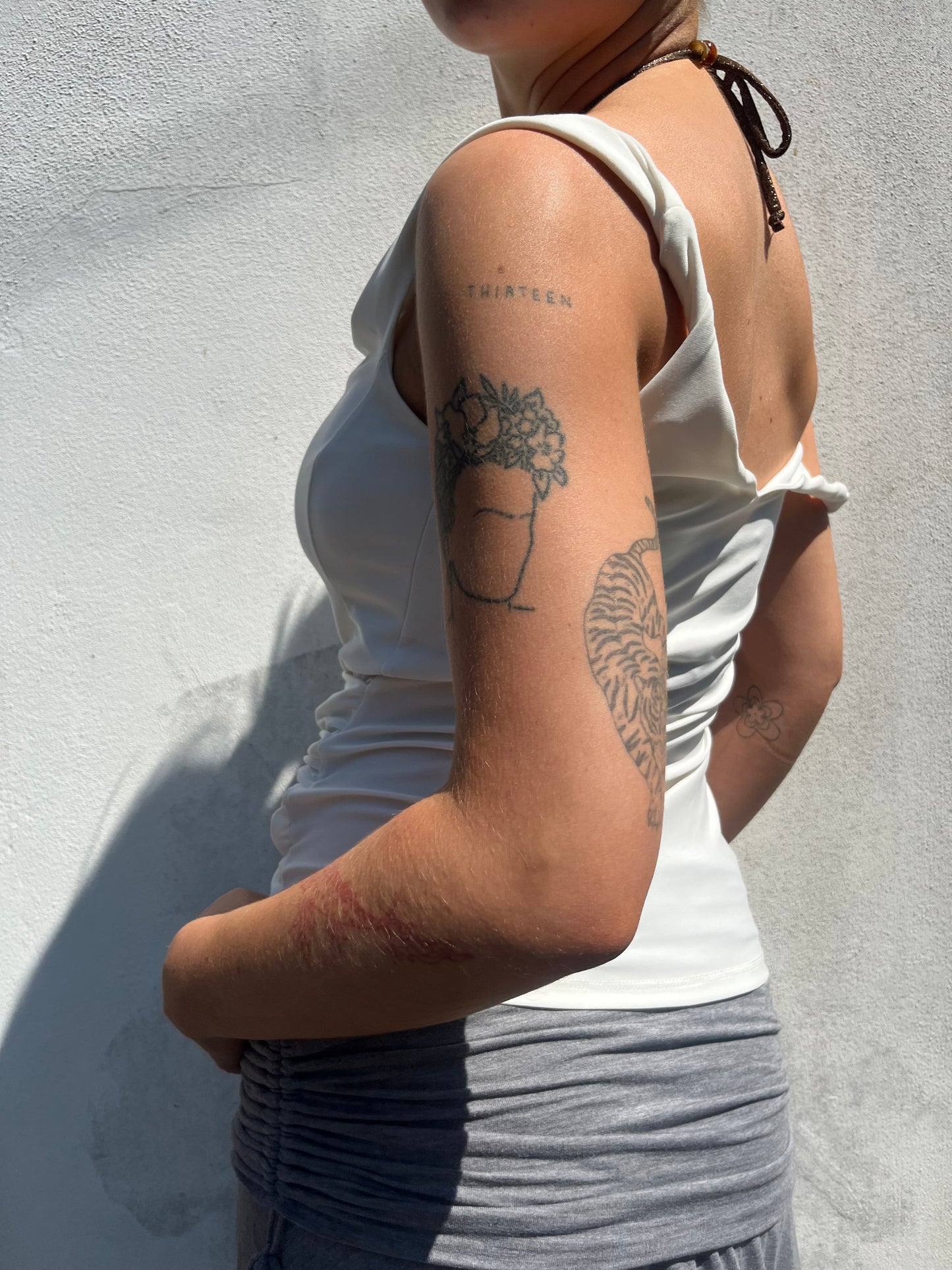 white asymmetric top