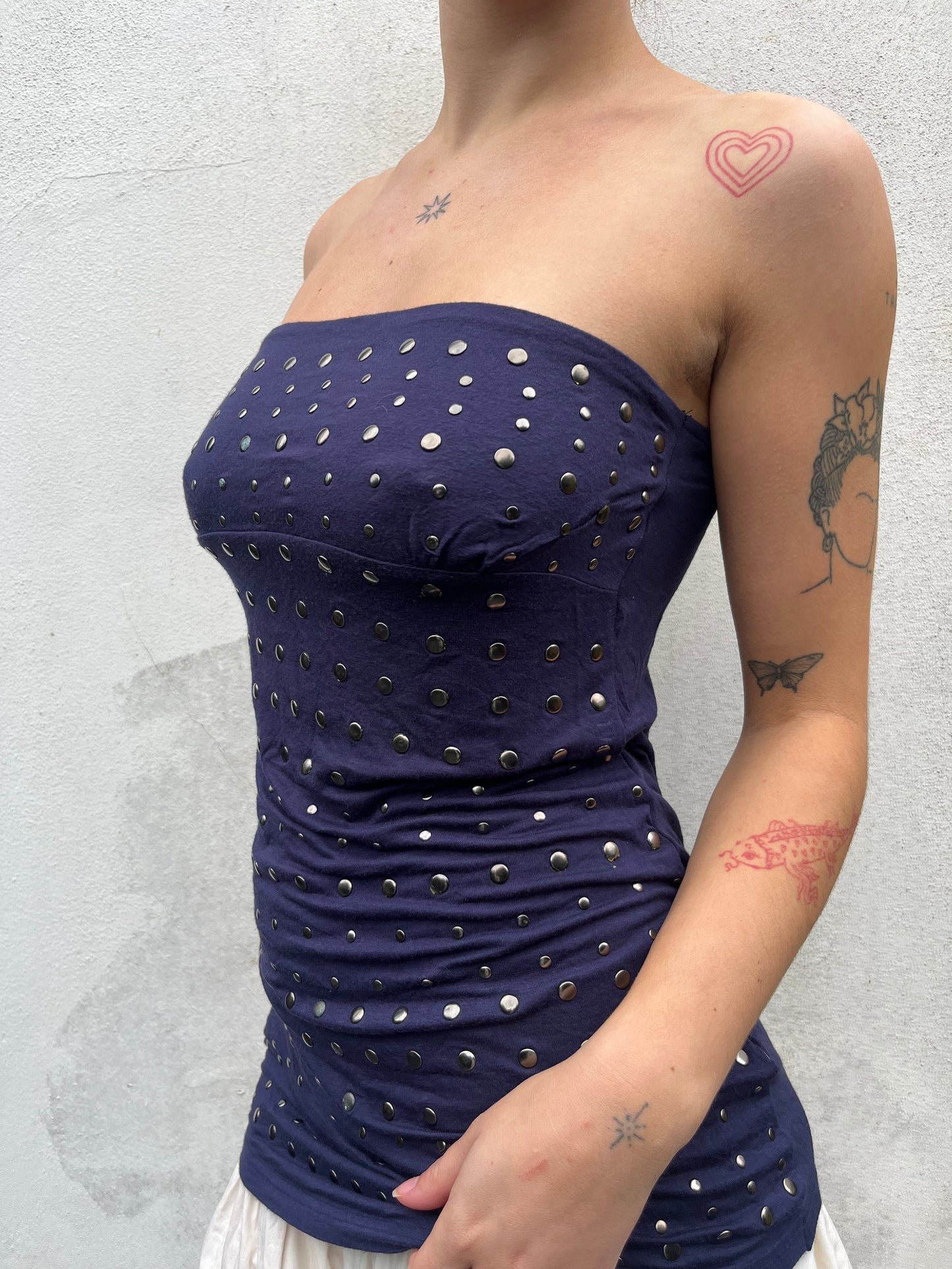 purple stud top