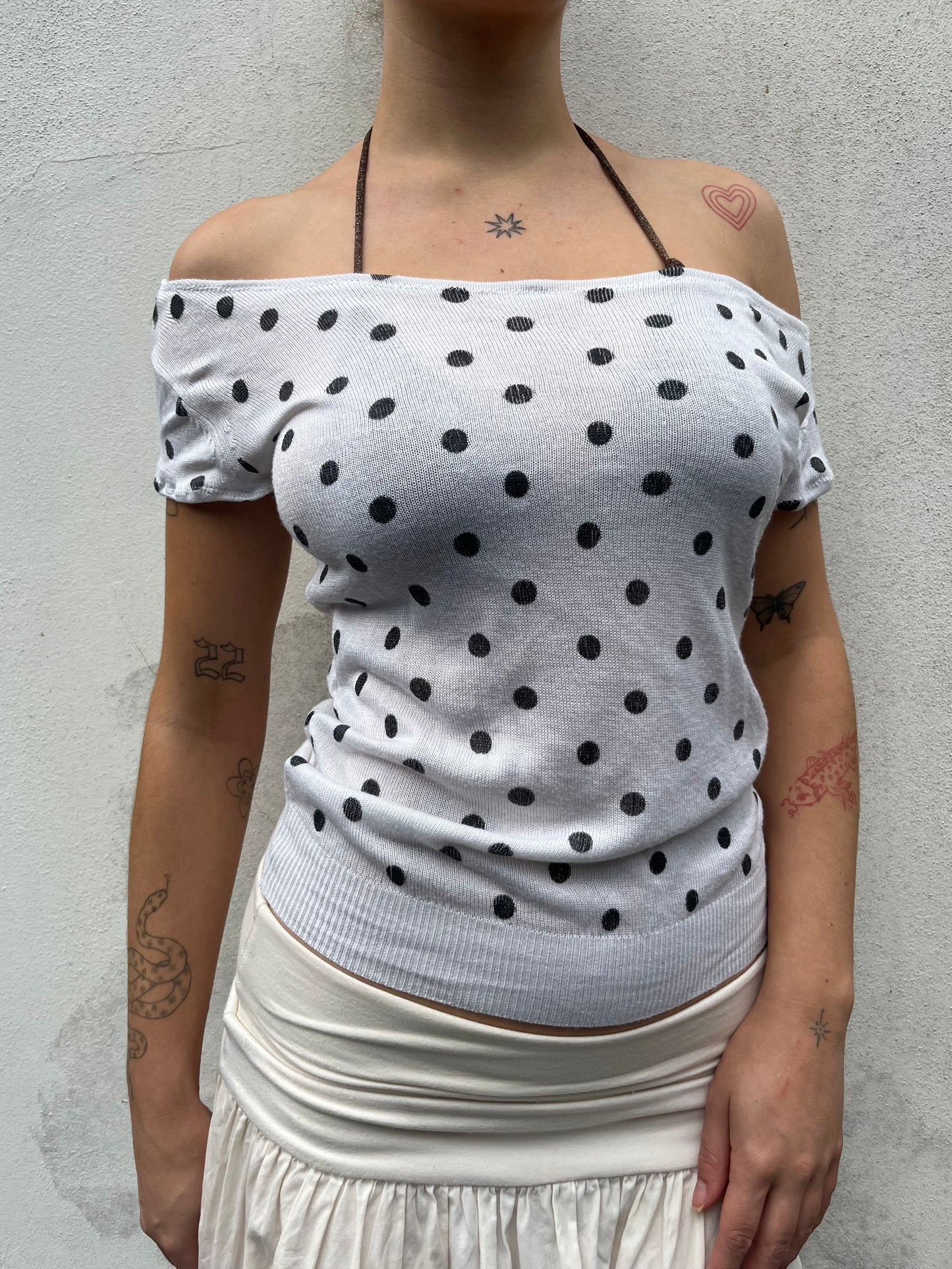 polka dot top