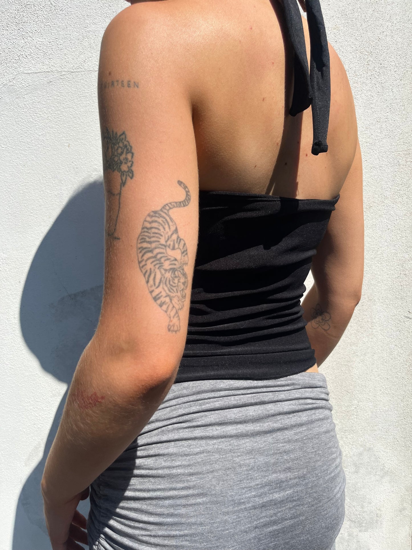 black halter neck top