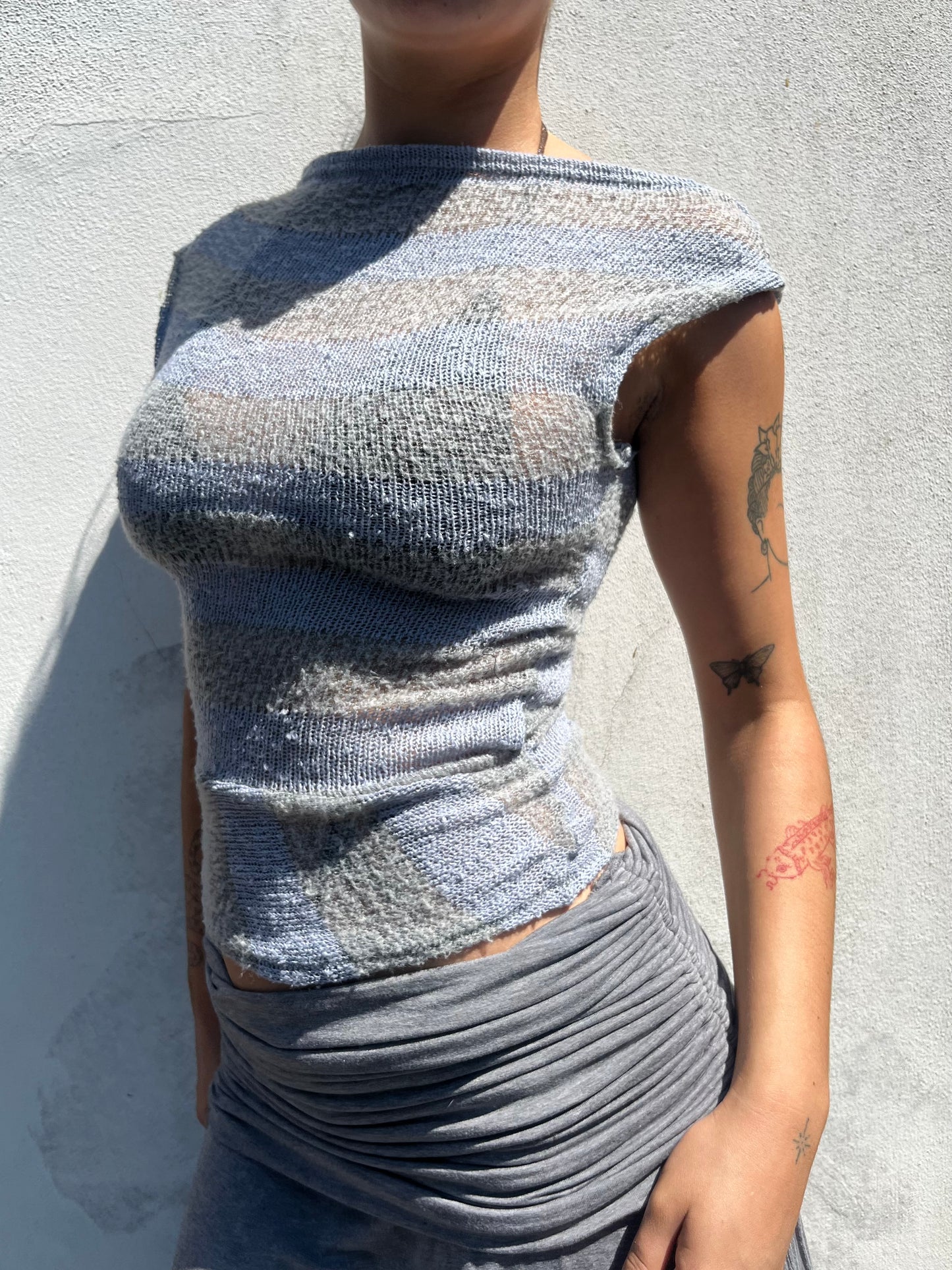 stripy knit top