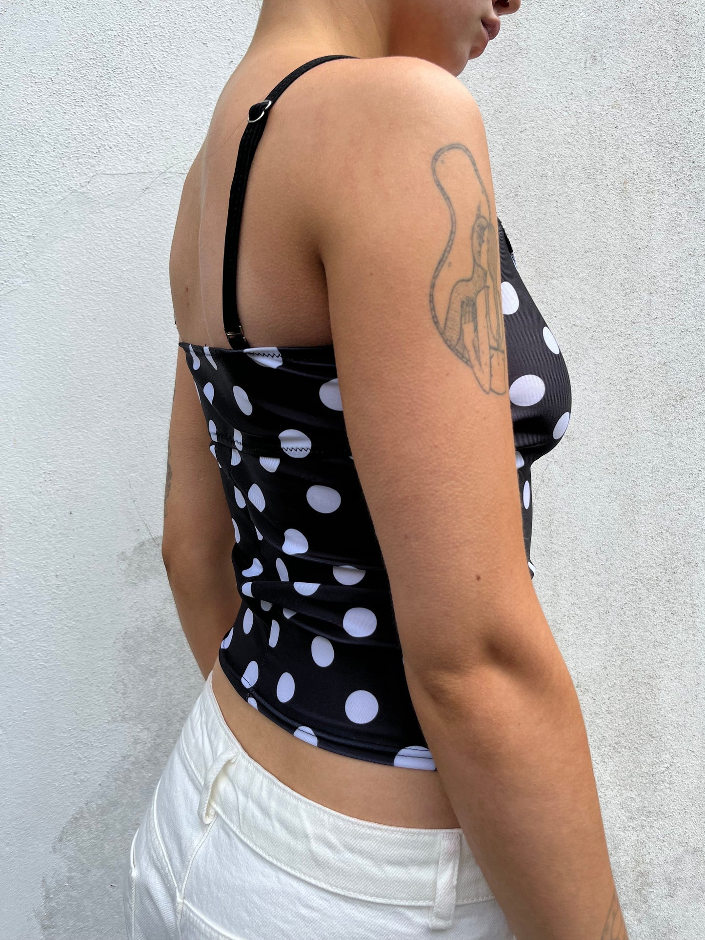 polka dot slinky cami