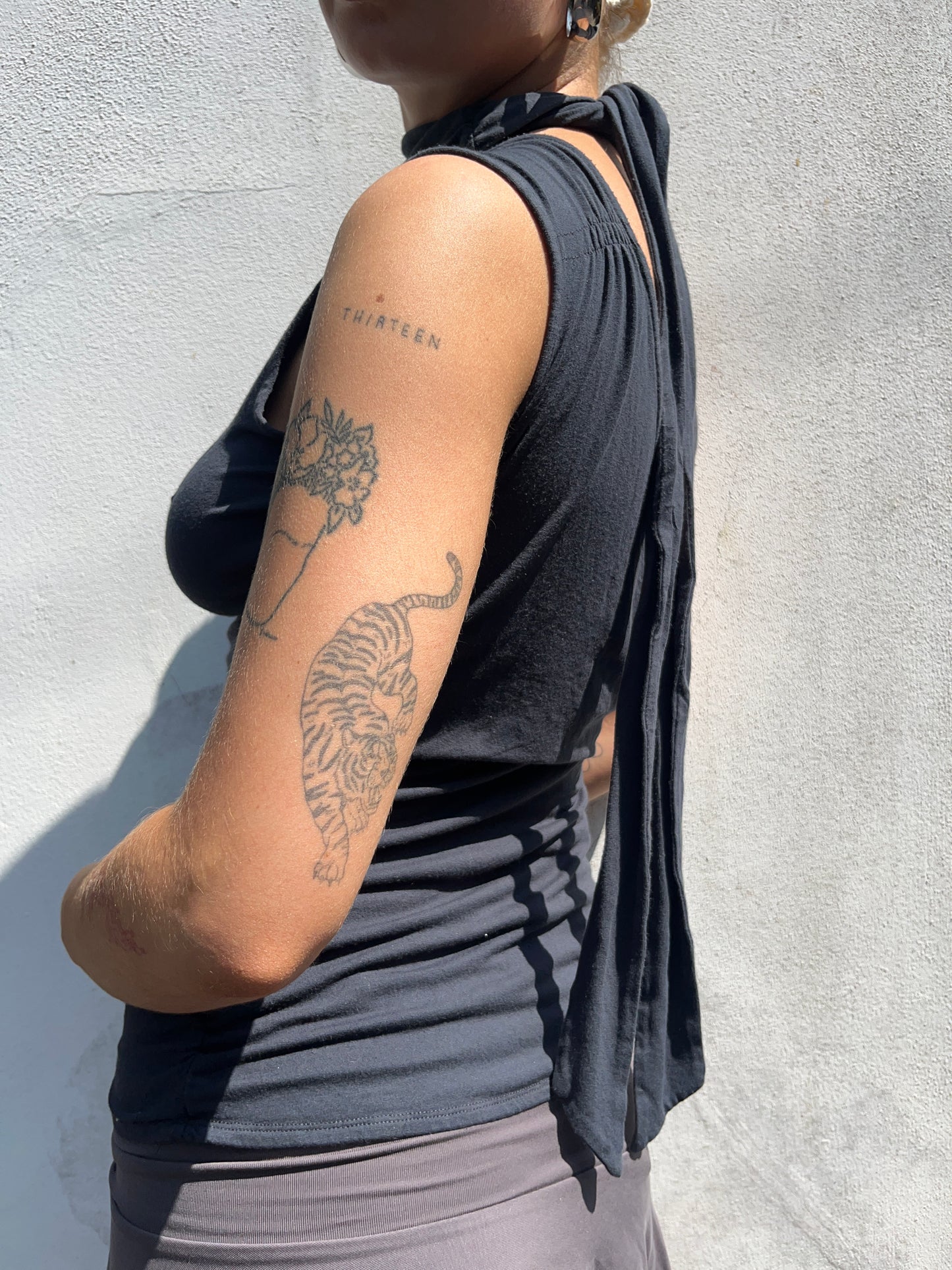 charcoal grey top