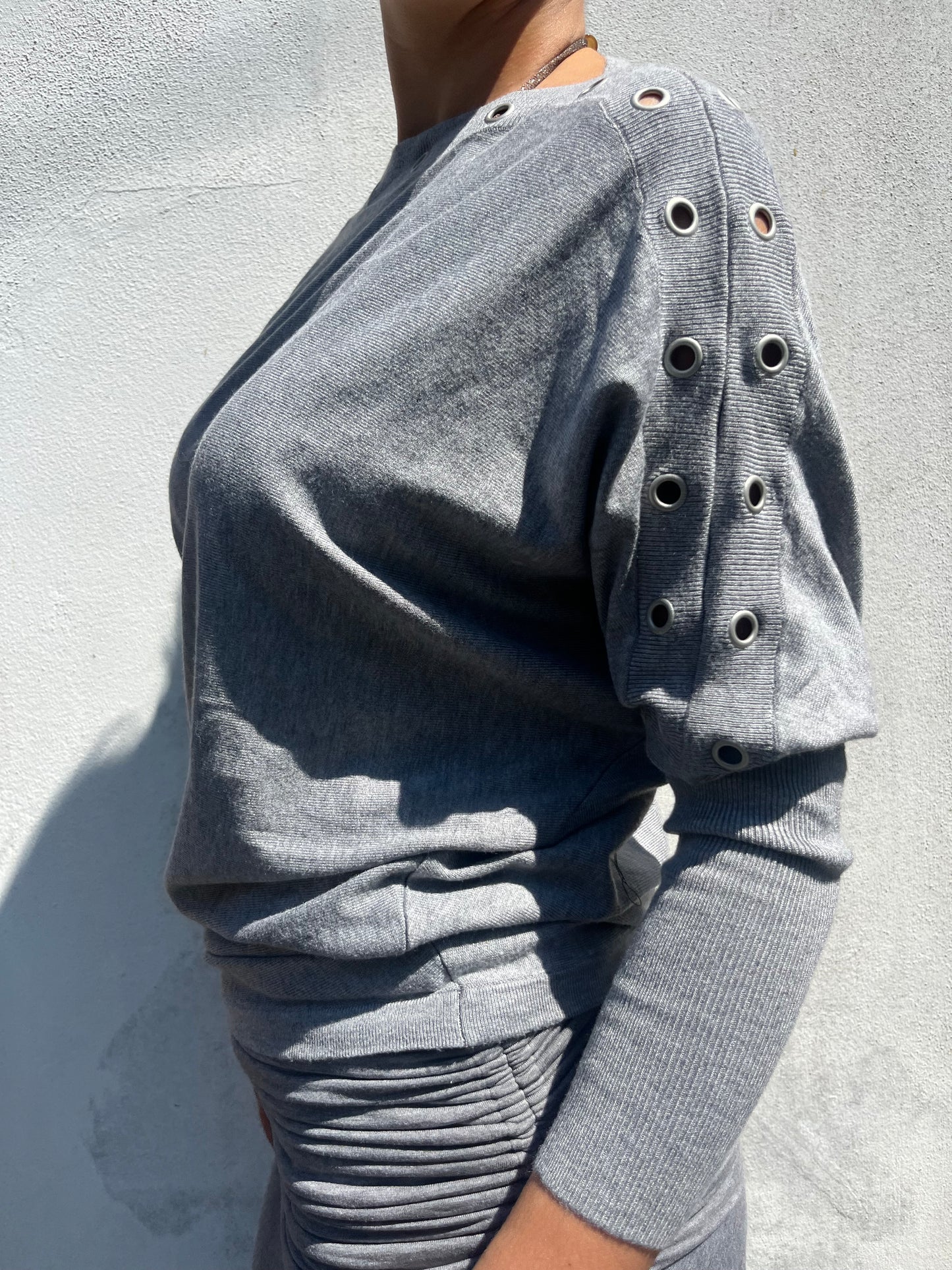 grey batwing knit