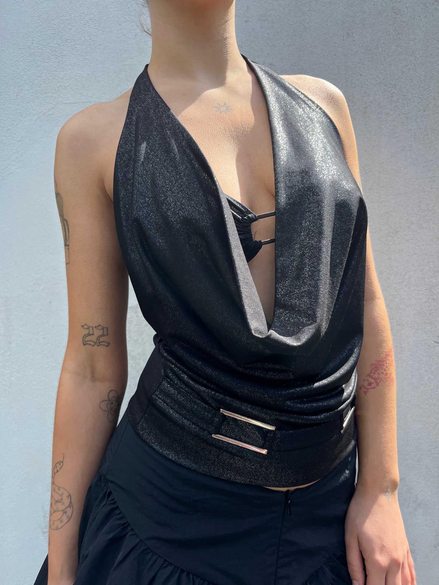 cowl neck top