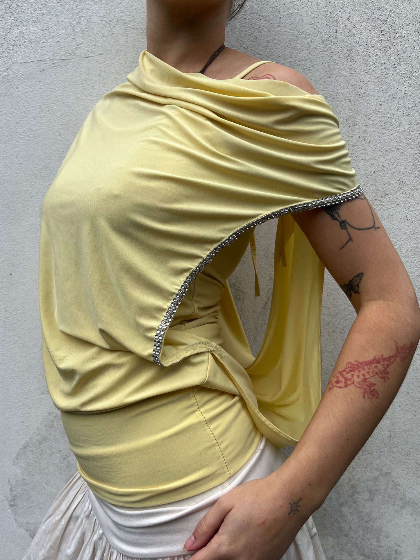 yellow slouchy top