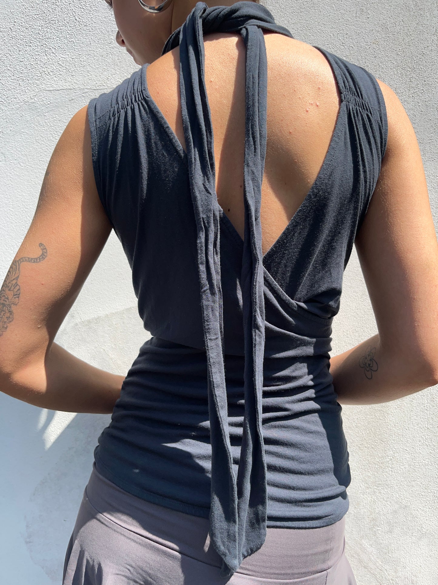 charcoal grey top