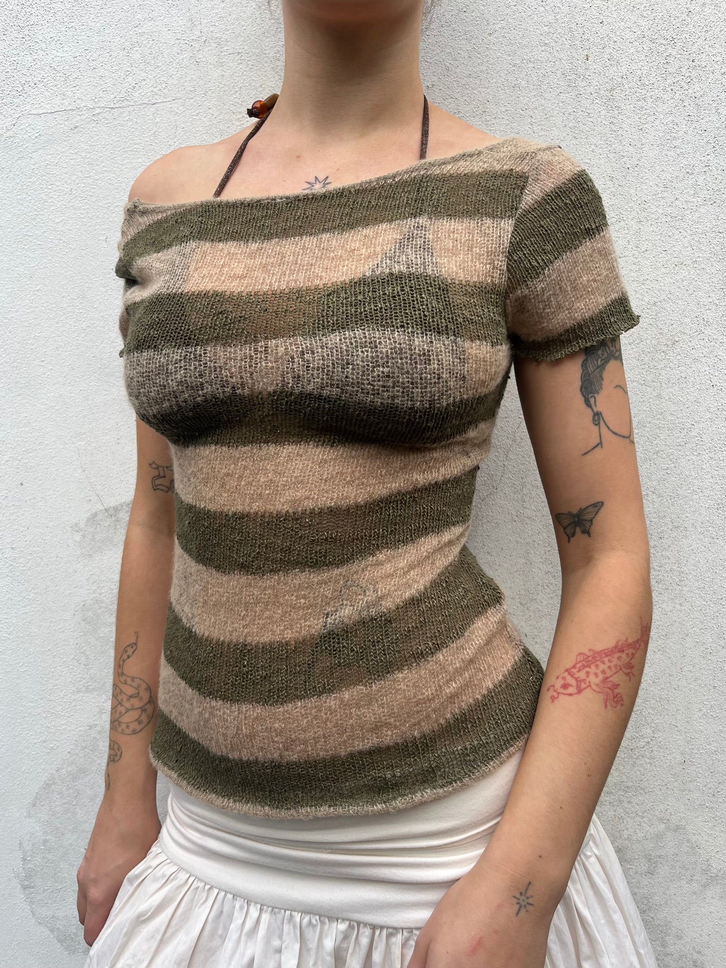 stripy knit top