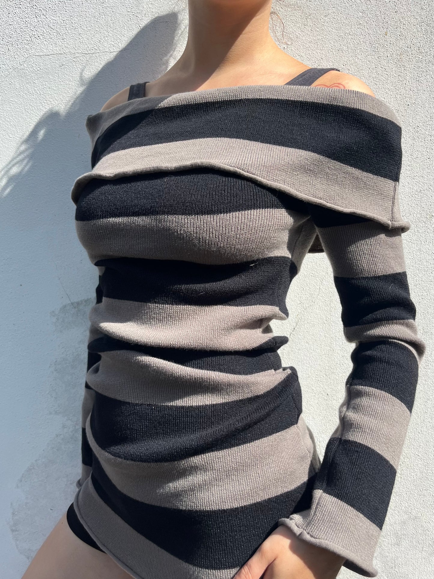 stripy long jumper