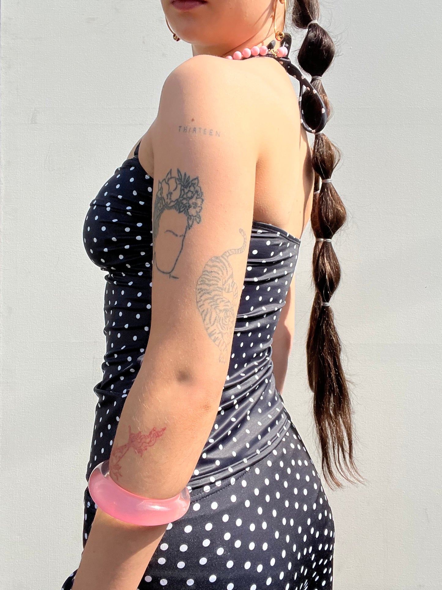 polka dot slinky top