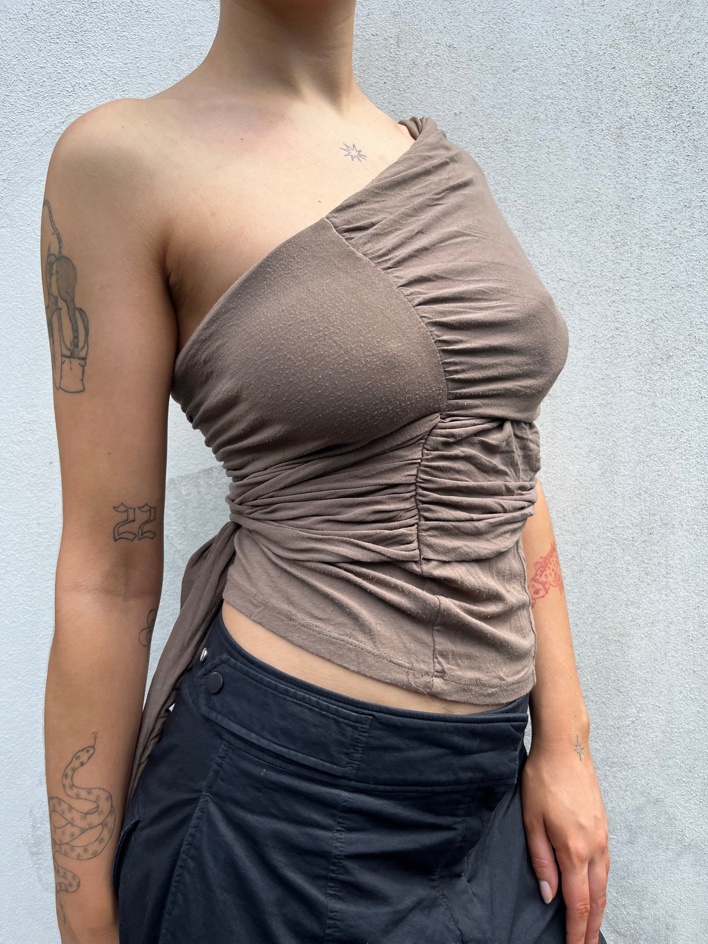 brown morgan de toi wrap top