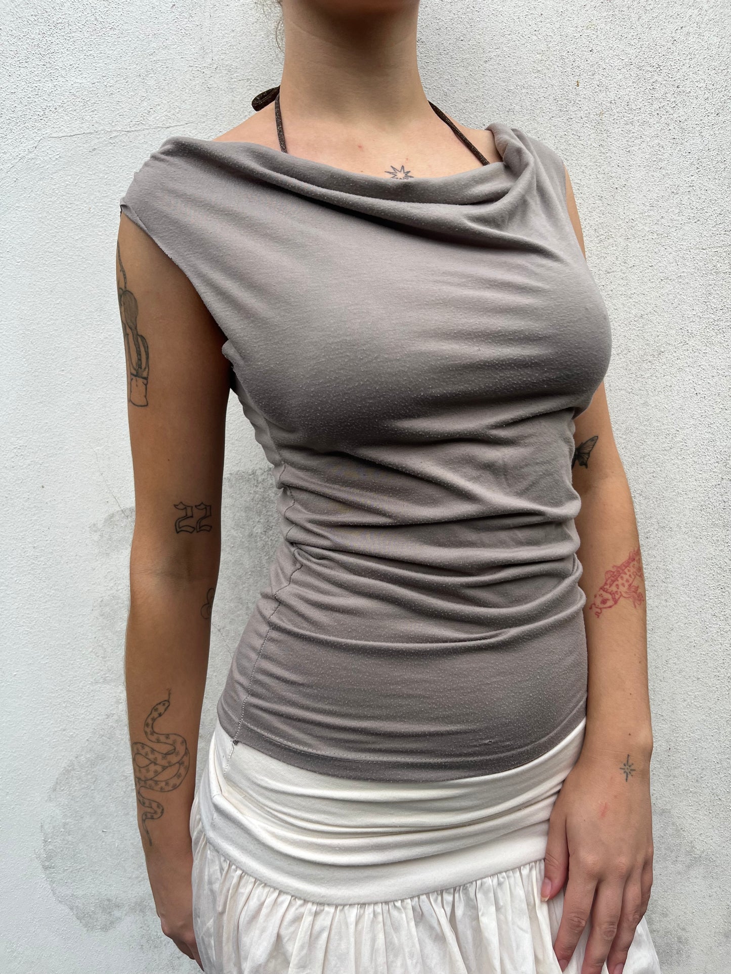 light brown top