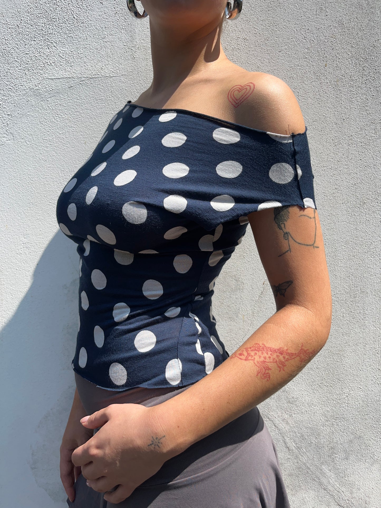 polka dot top