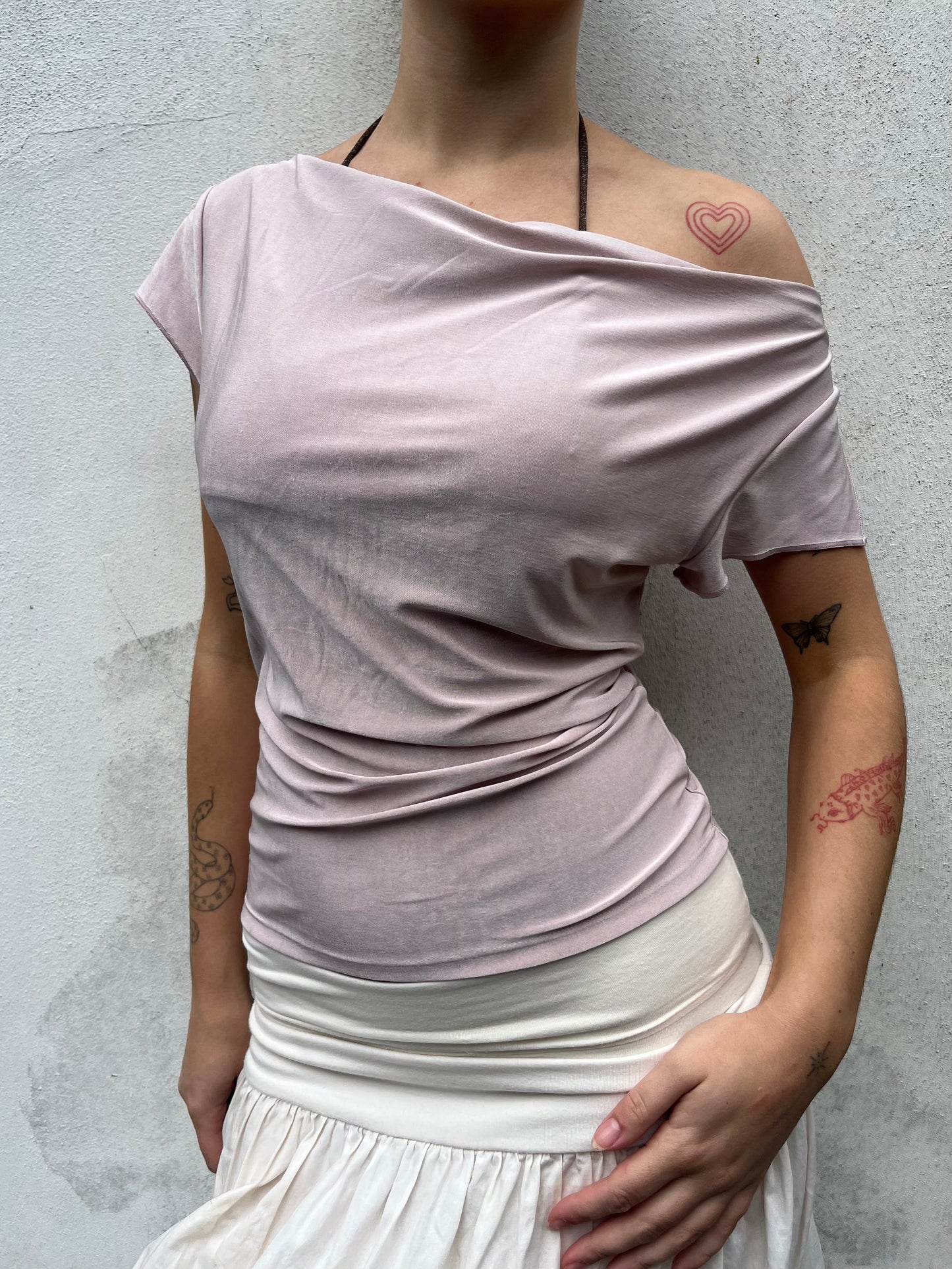 light pink slouchy top