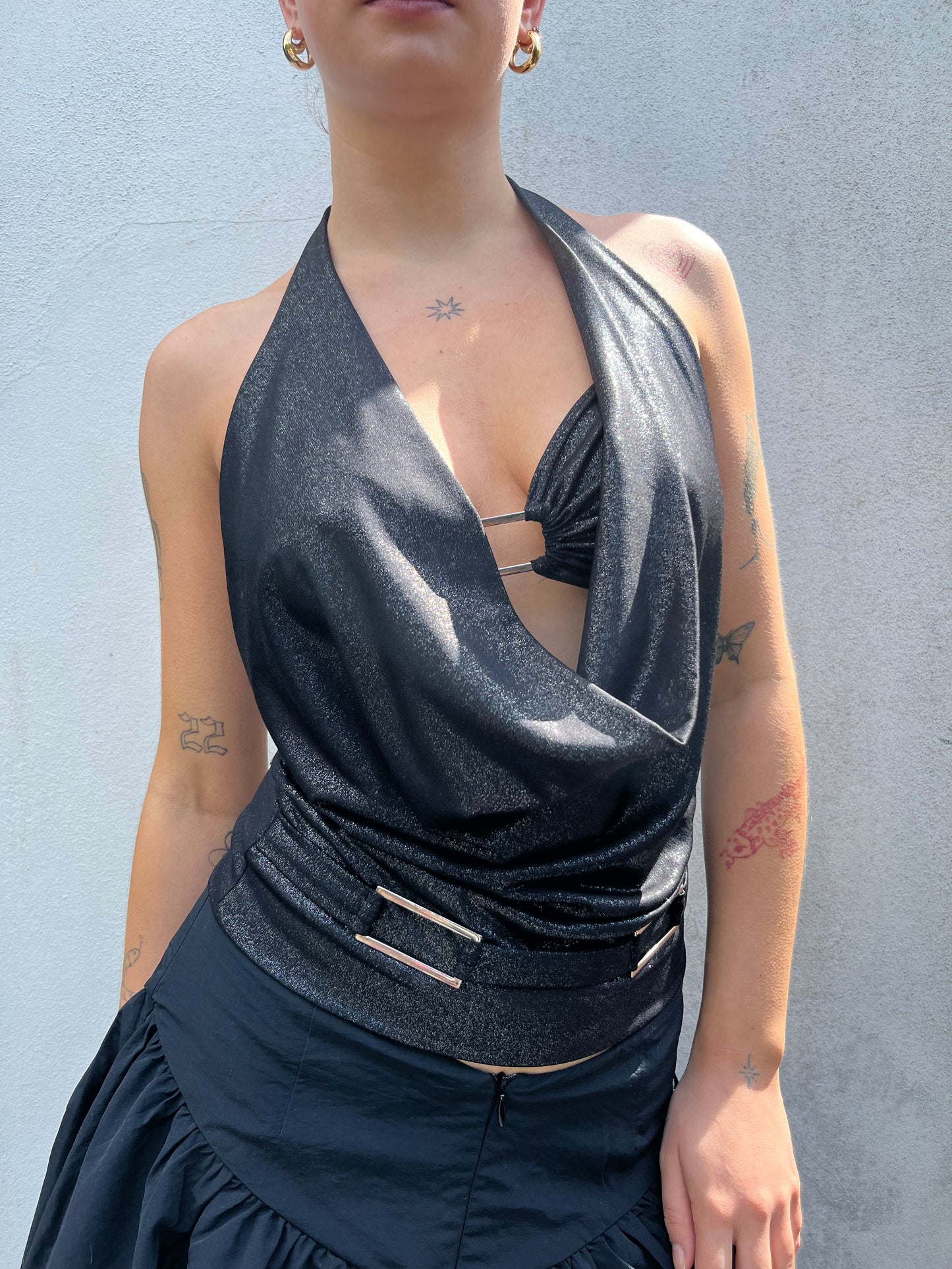 cowl neck top