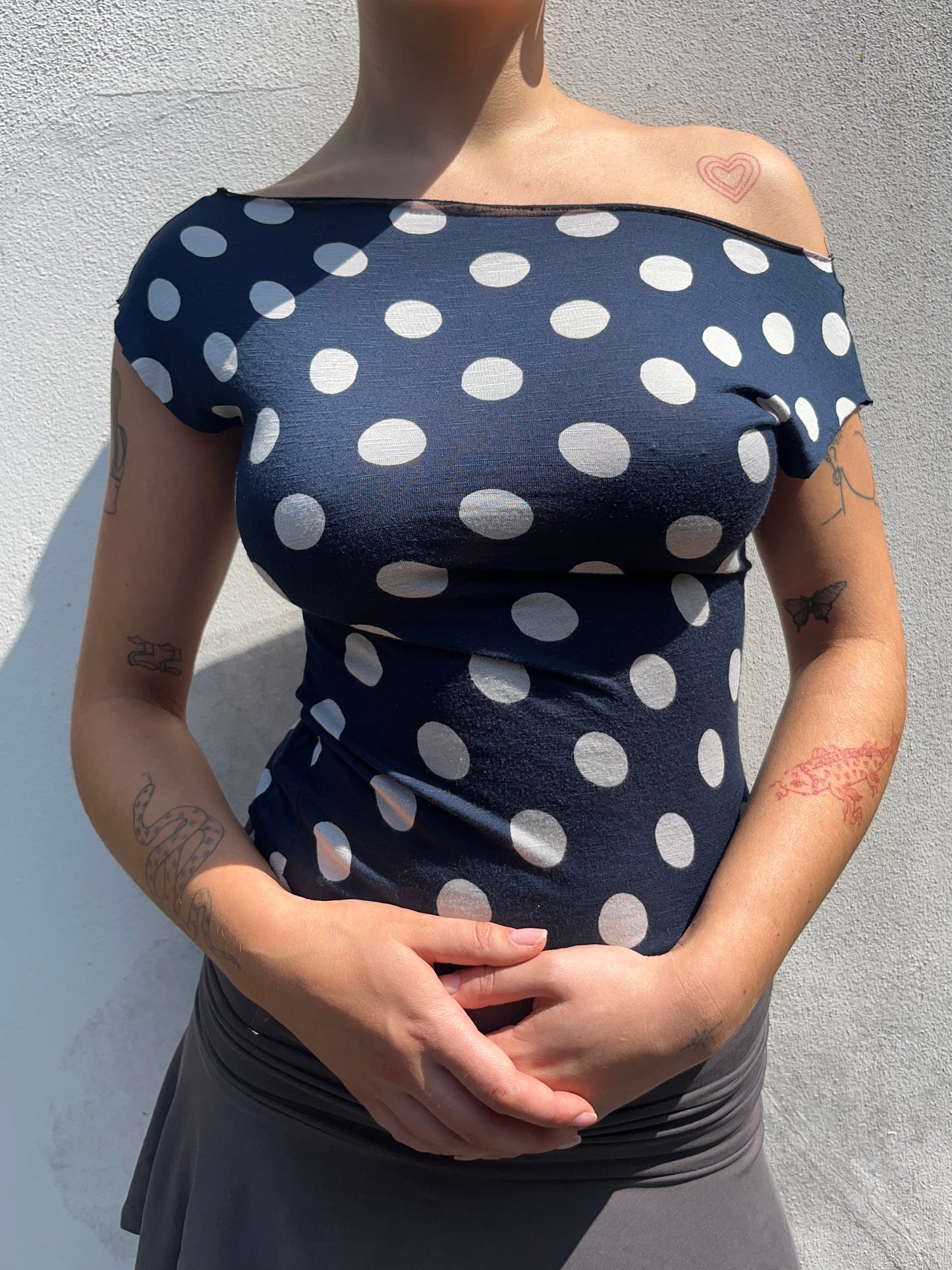 polka dot top