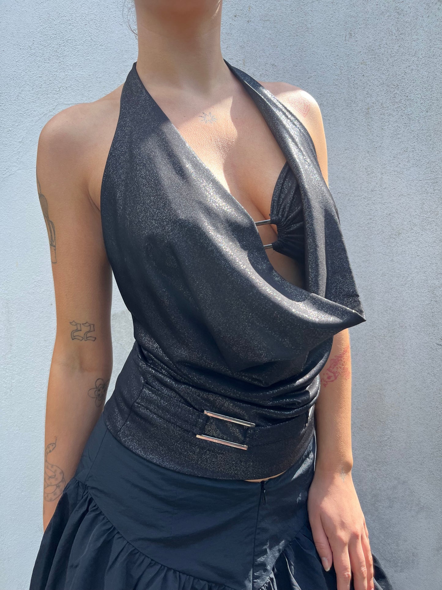 cowl neck top
