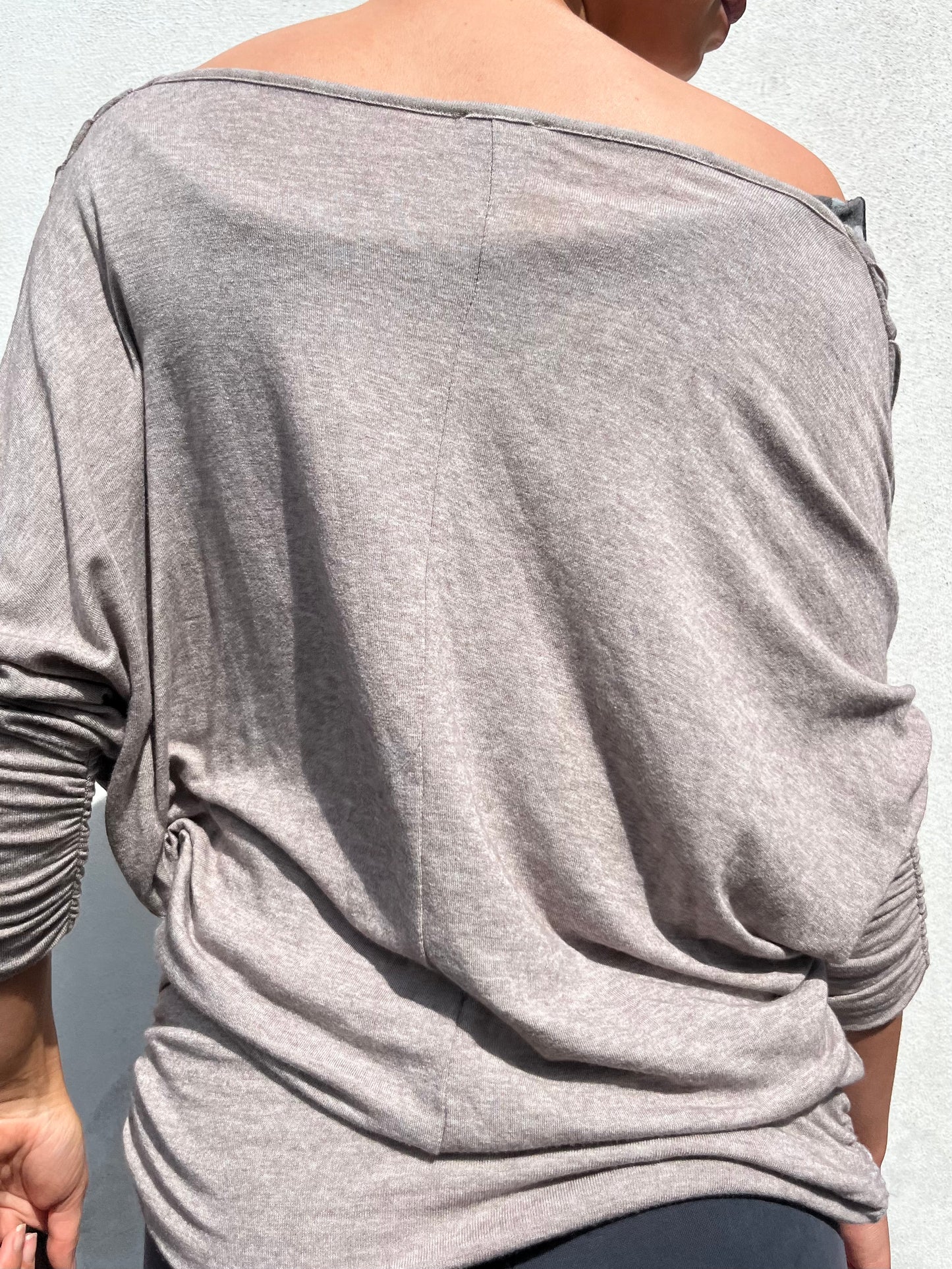 light brown slouchy knit