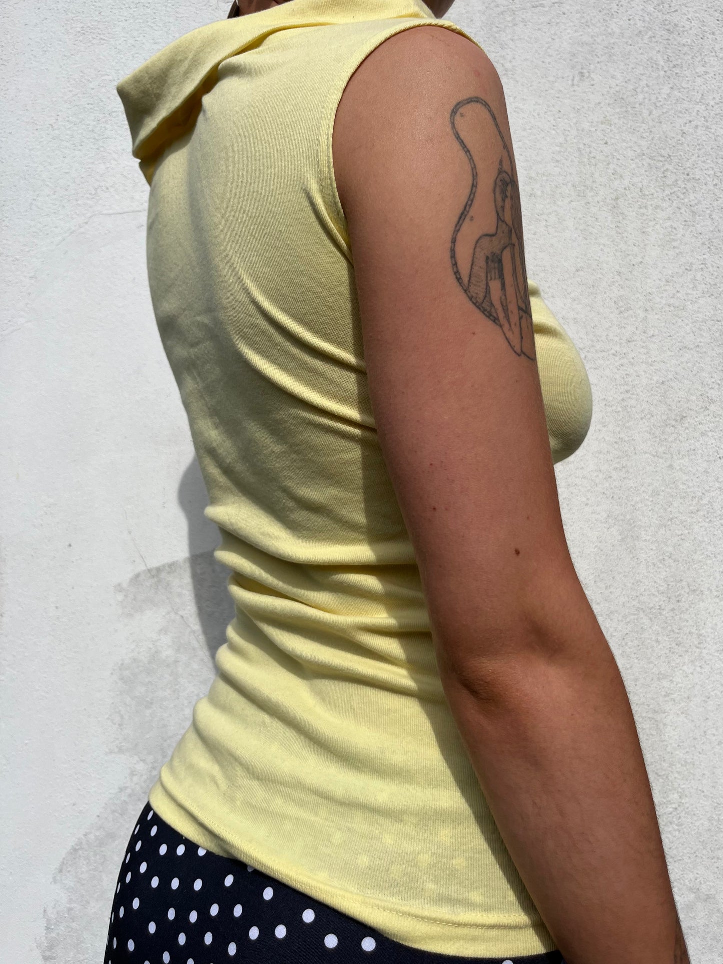 yellow off the shoulder top