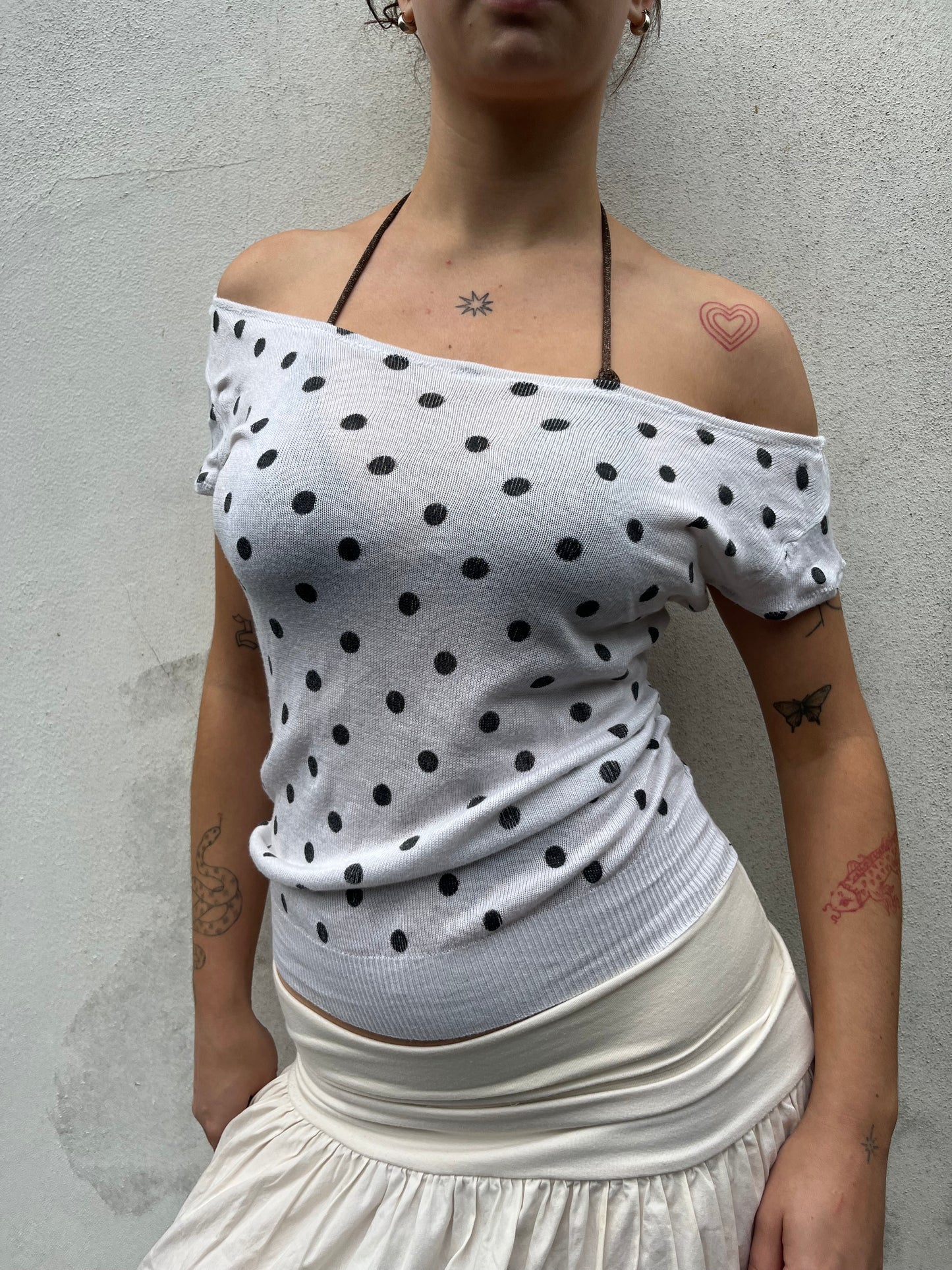 polka dot top