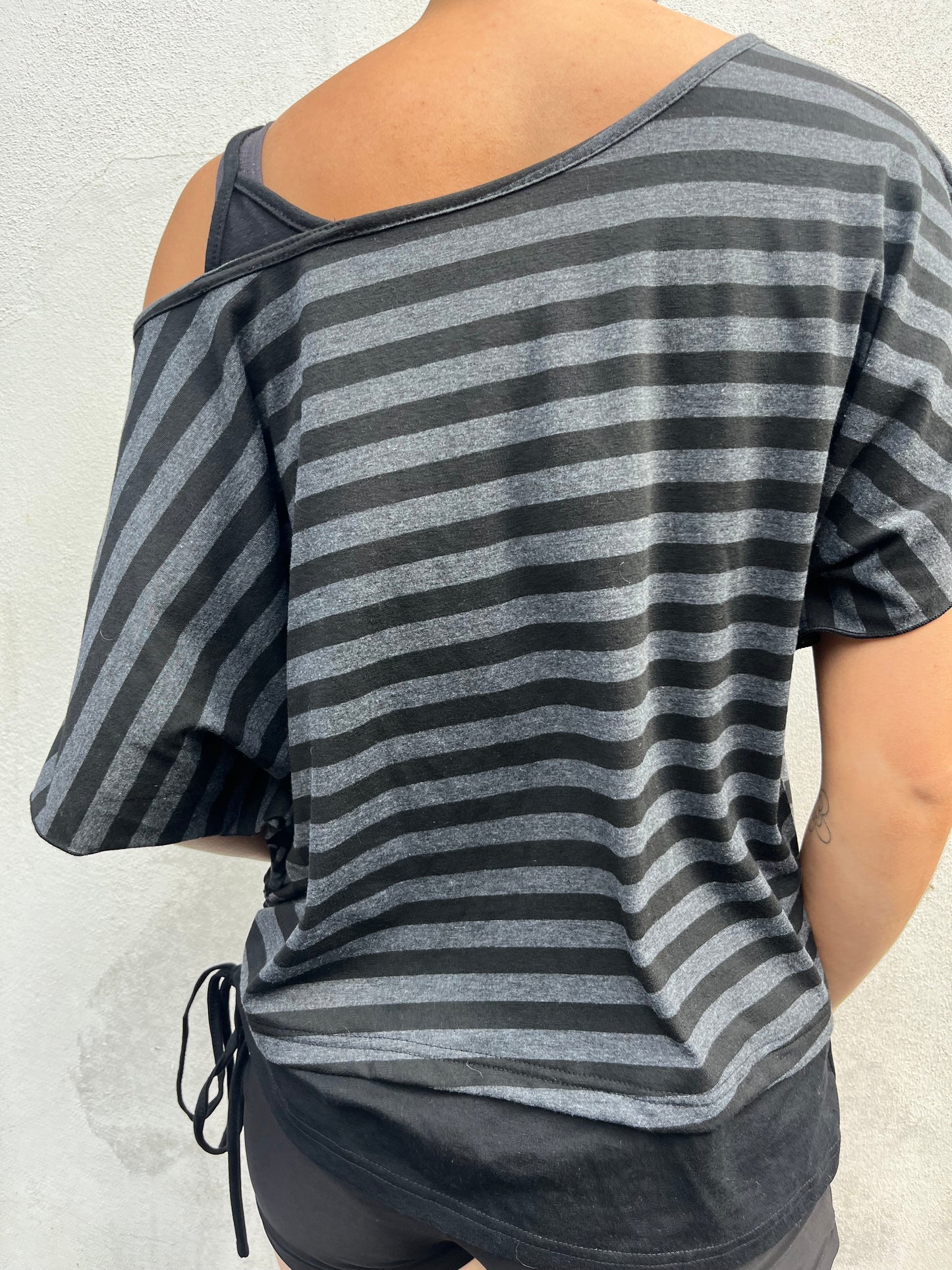 stripy slouchy top