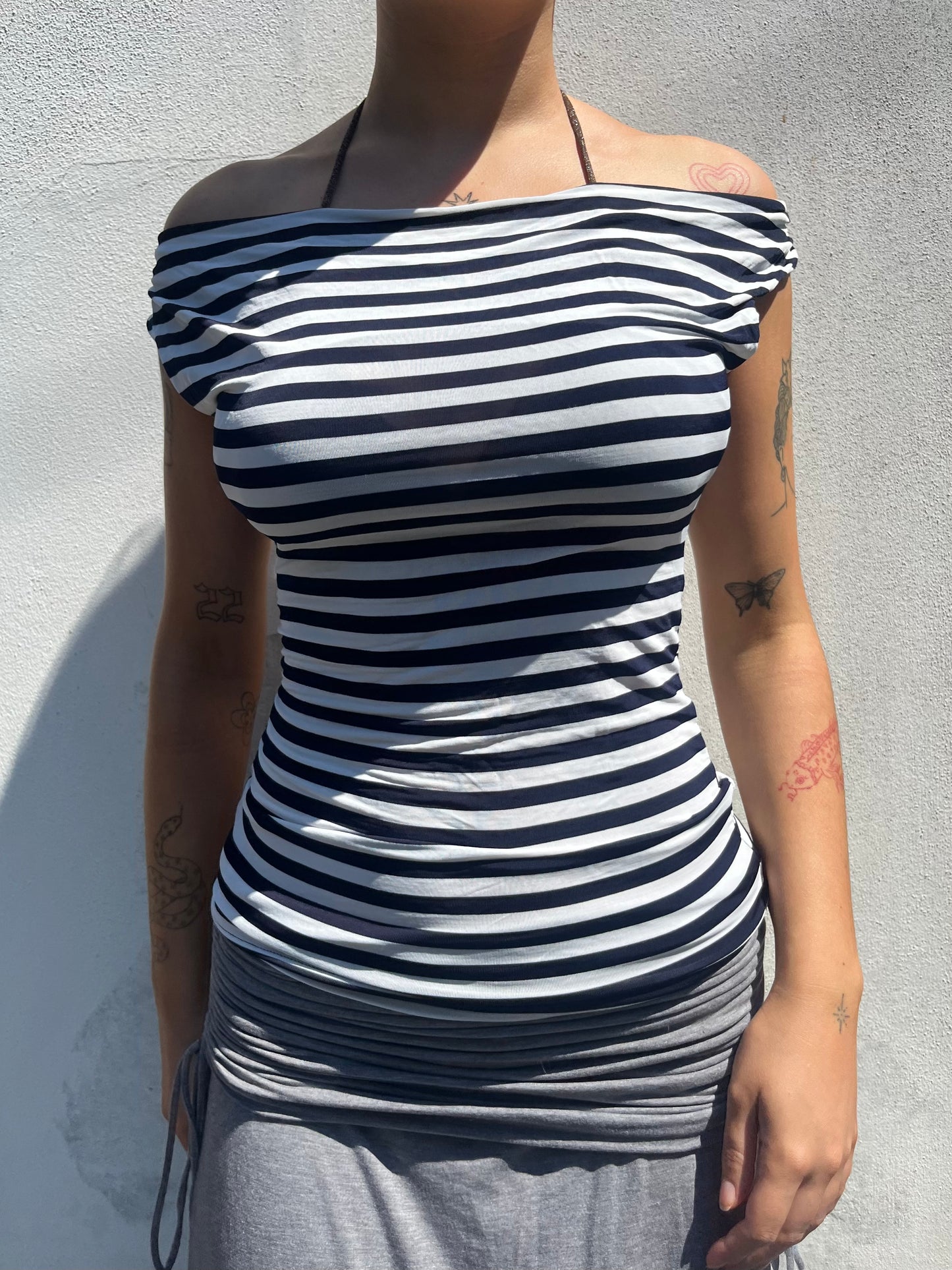 stripy top