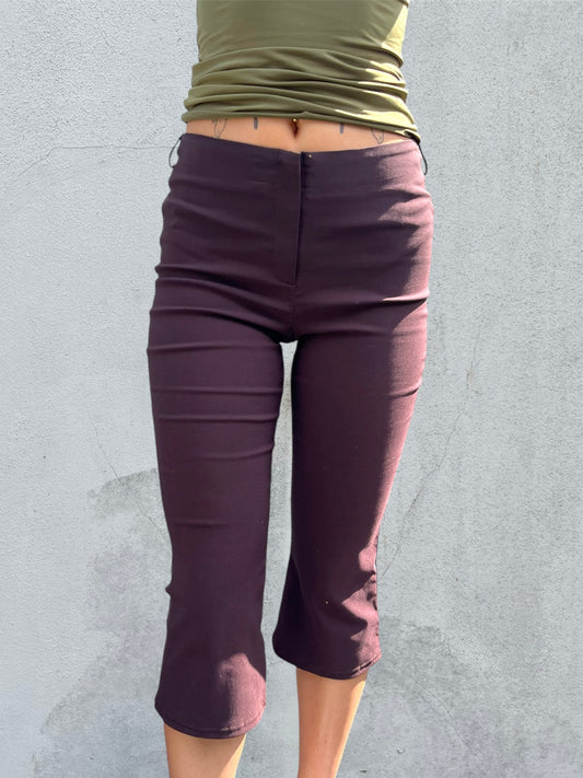 brown capris