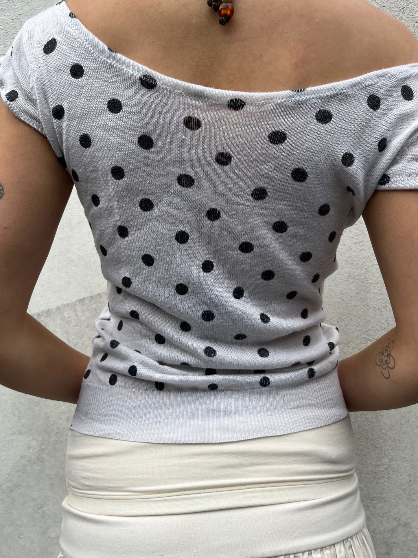 polka dot top