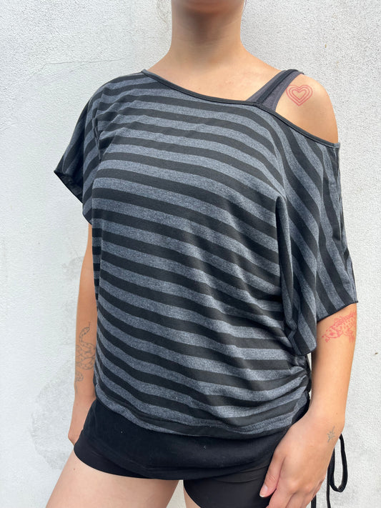 stripy slouchy top