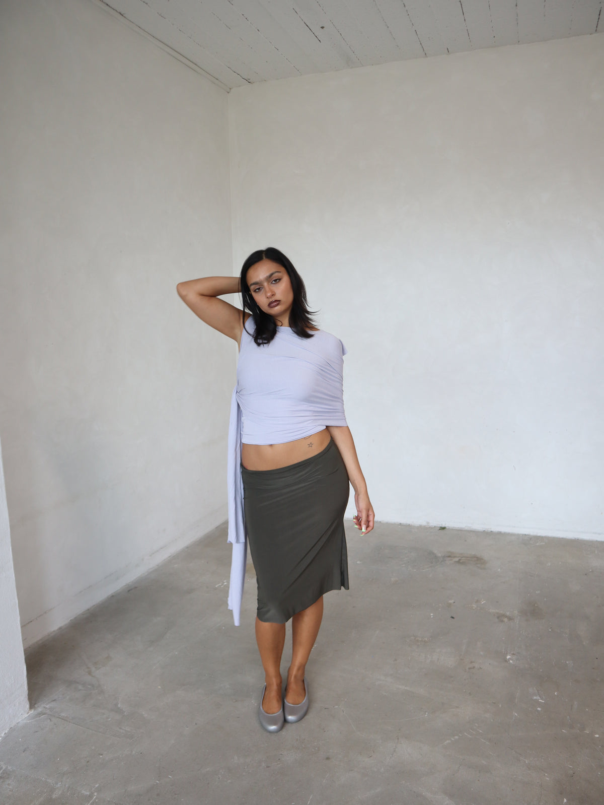 drape top in frost