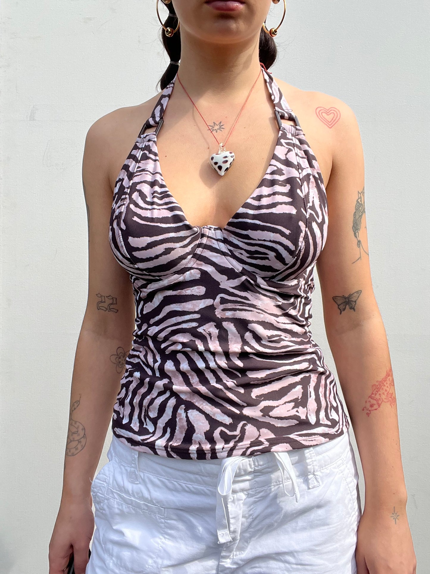 zebra print slinky top