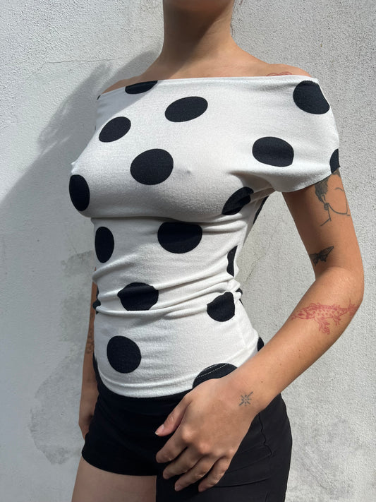 polka dot top
