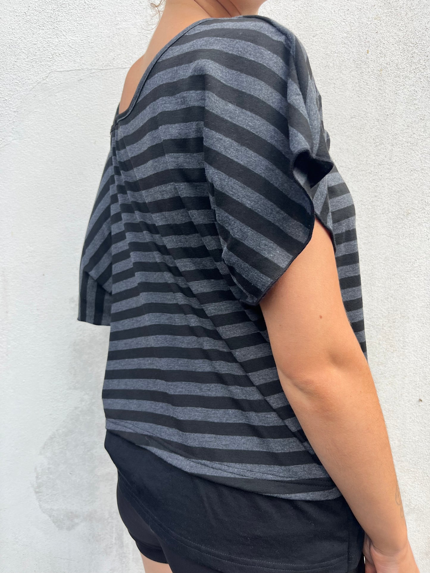 stripy slouchy top