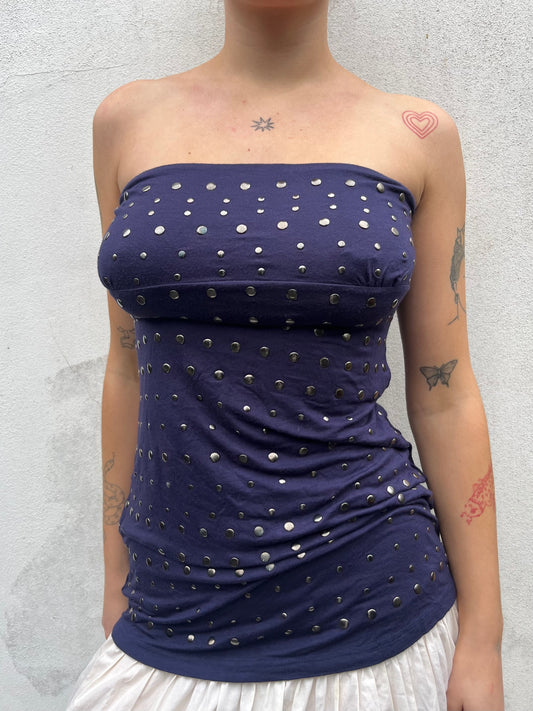 purple stud top