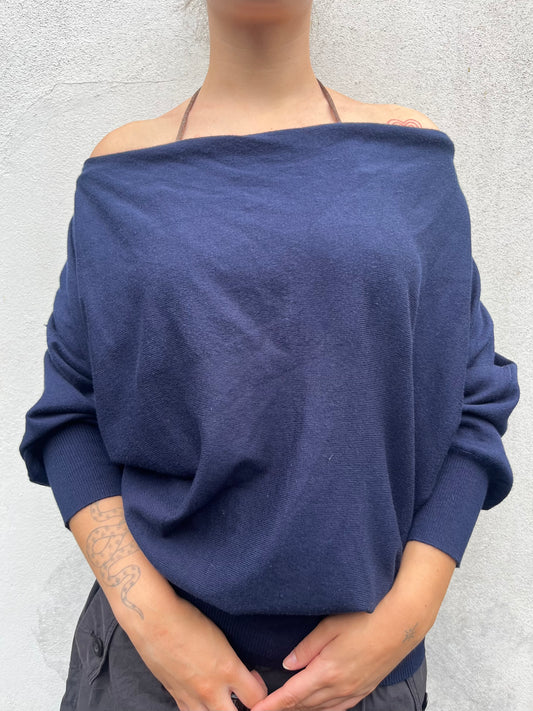 navy slouchy knit