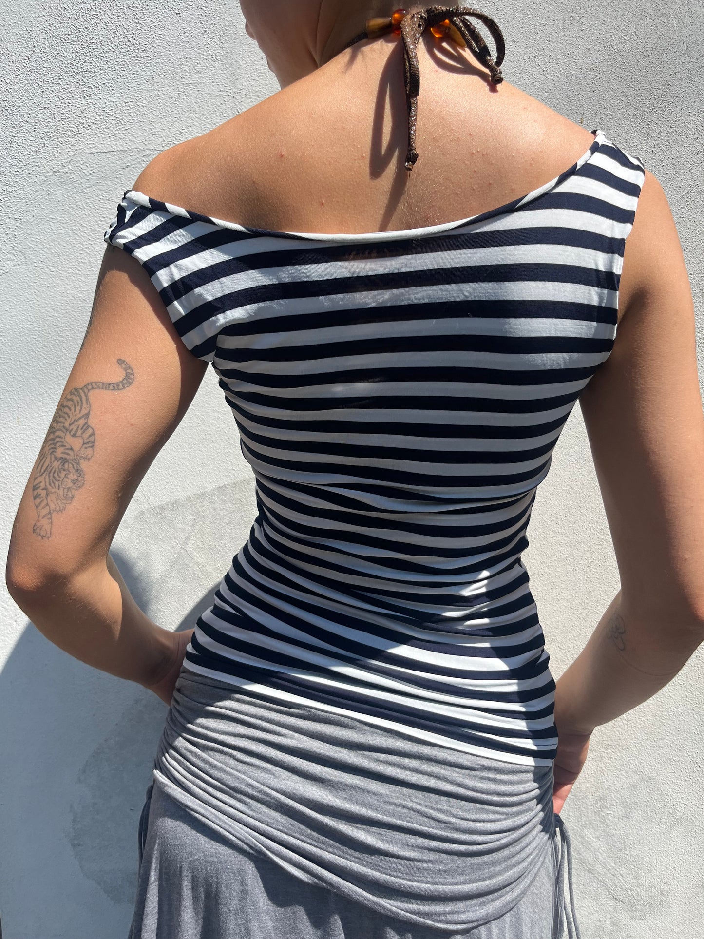 stripy top