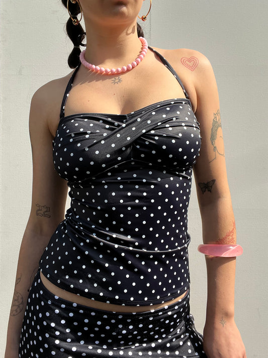 polka dot slinky top