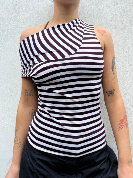 asymmetric stripy top